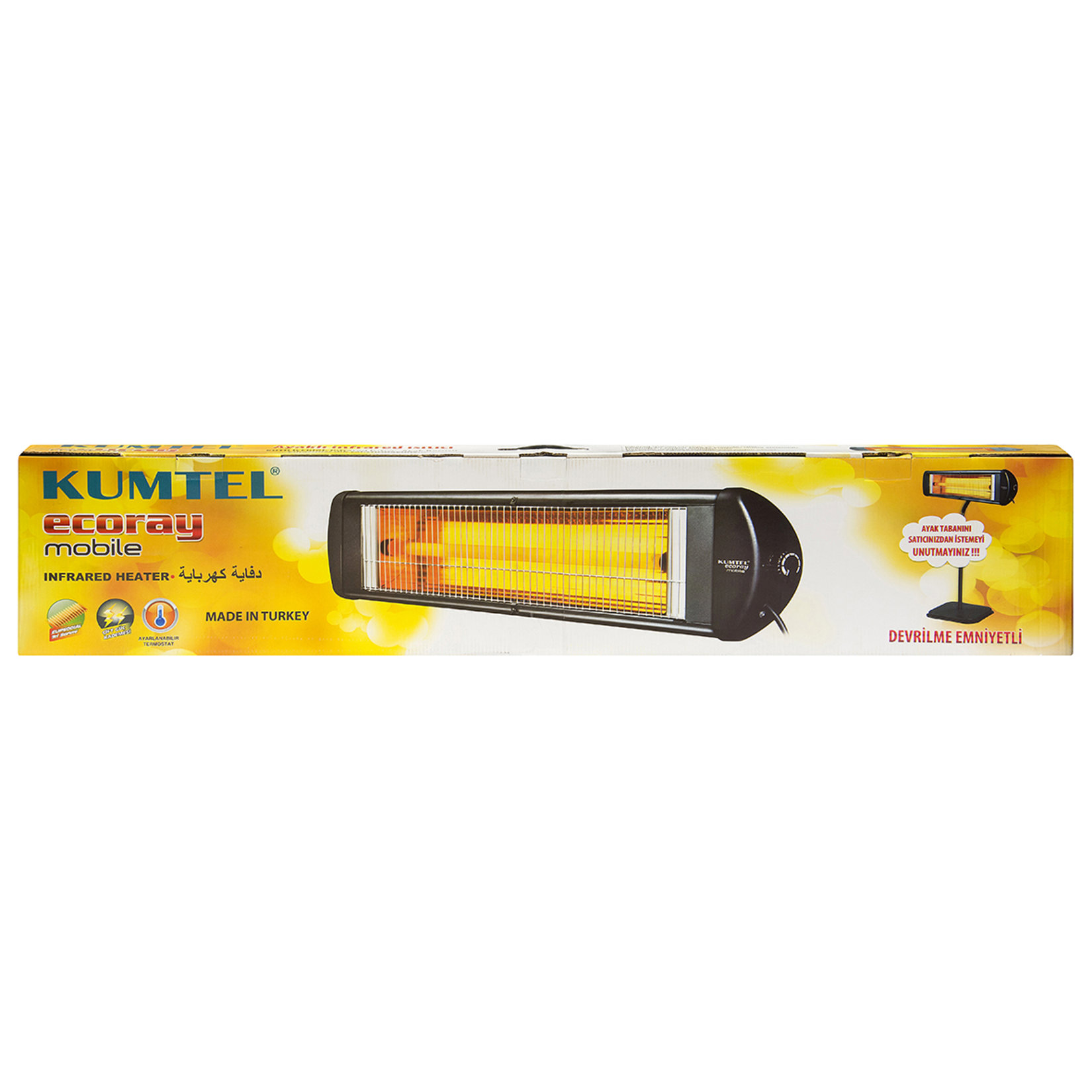 Kumtel Exp-18 1800W Ayaklı Infra Isıtıcı