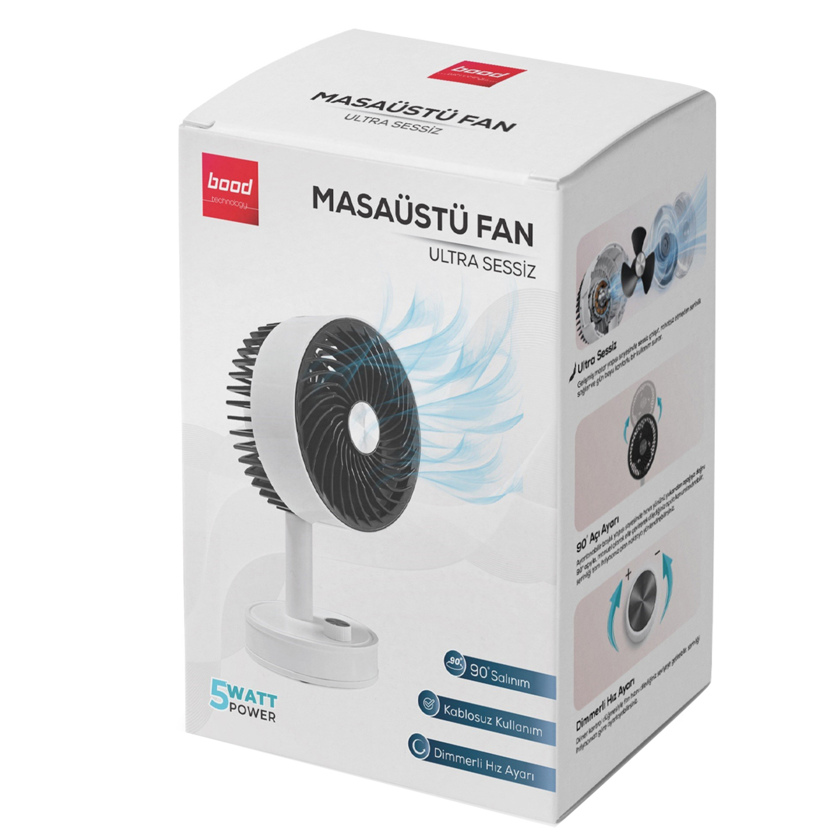 Bood Ultra Sessiz Masaüstü Fan DF-81