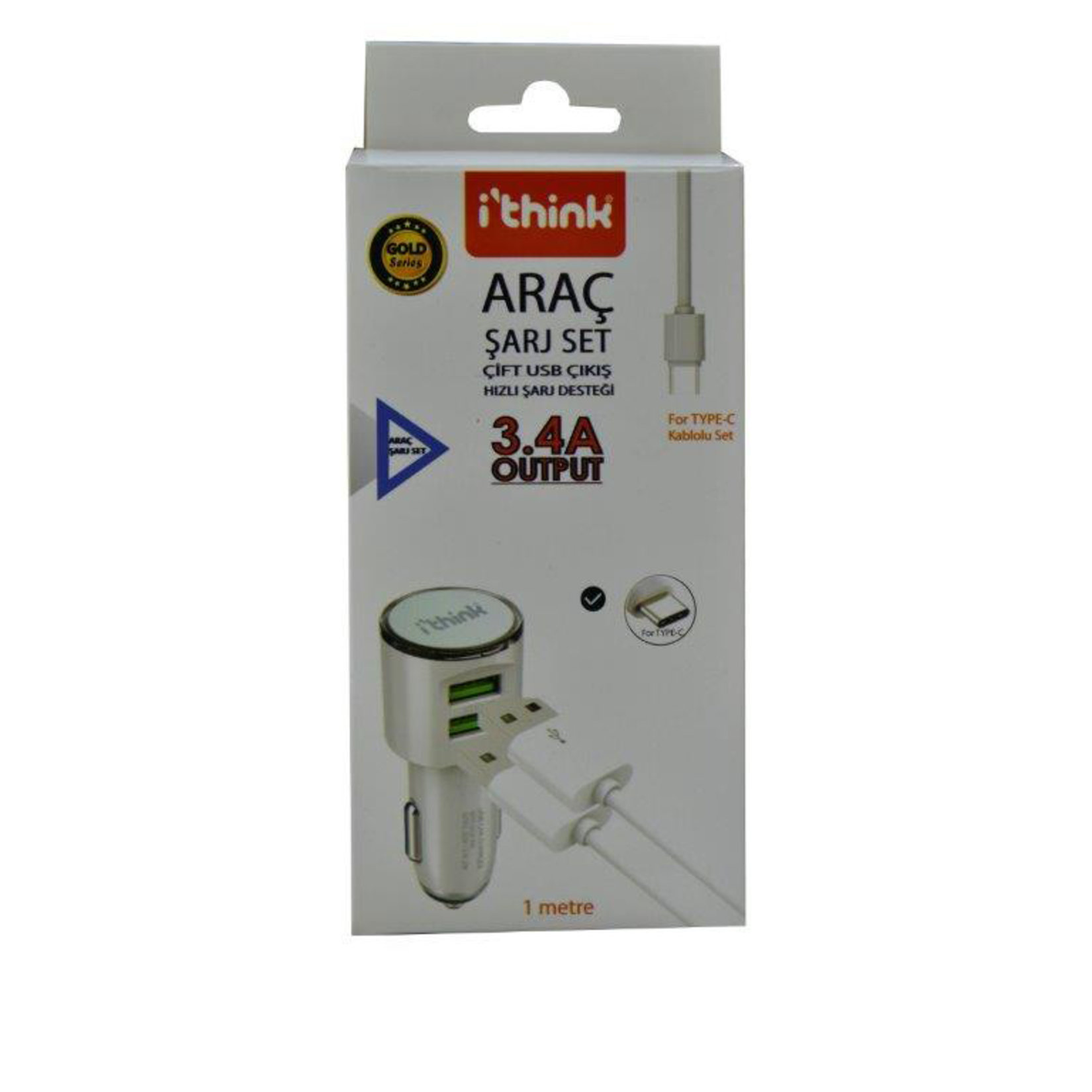 i'think Gold Araç Set Type-c