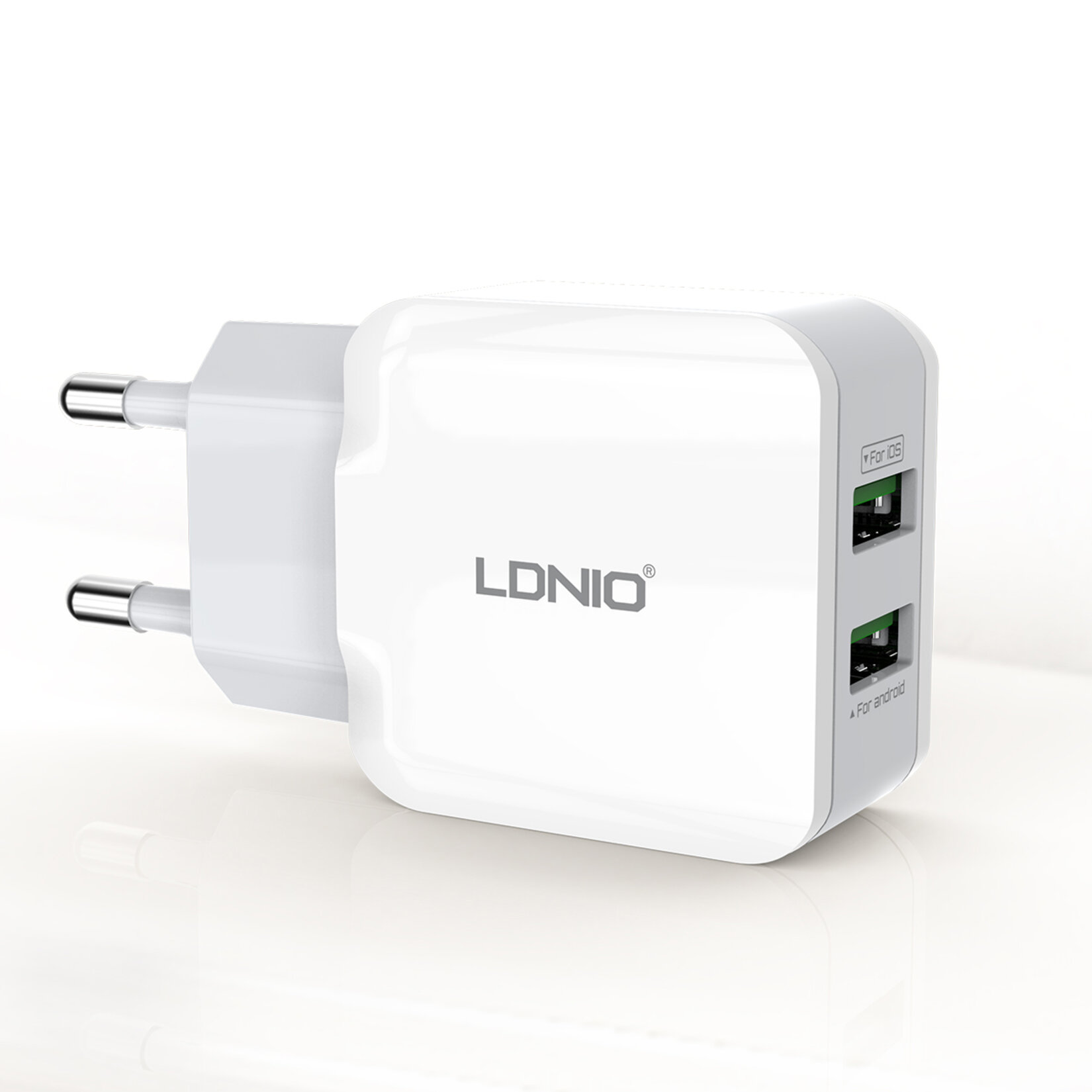 Ldnio 2 Usb Girişli Ev Şarj Cihazı 2.4A A2202 - Görsel 1