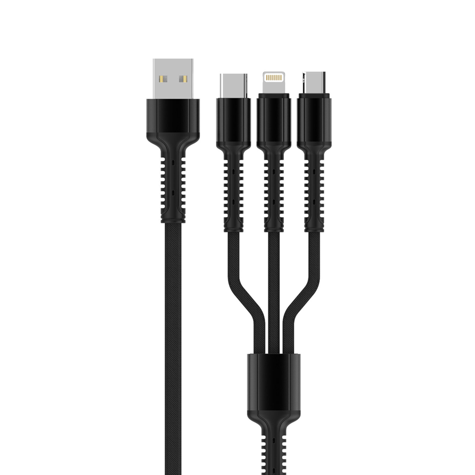 Ldnio 3in1 Şarj Kablo Lightning + Micro + Type-c - Görsel 2