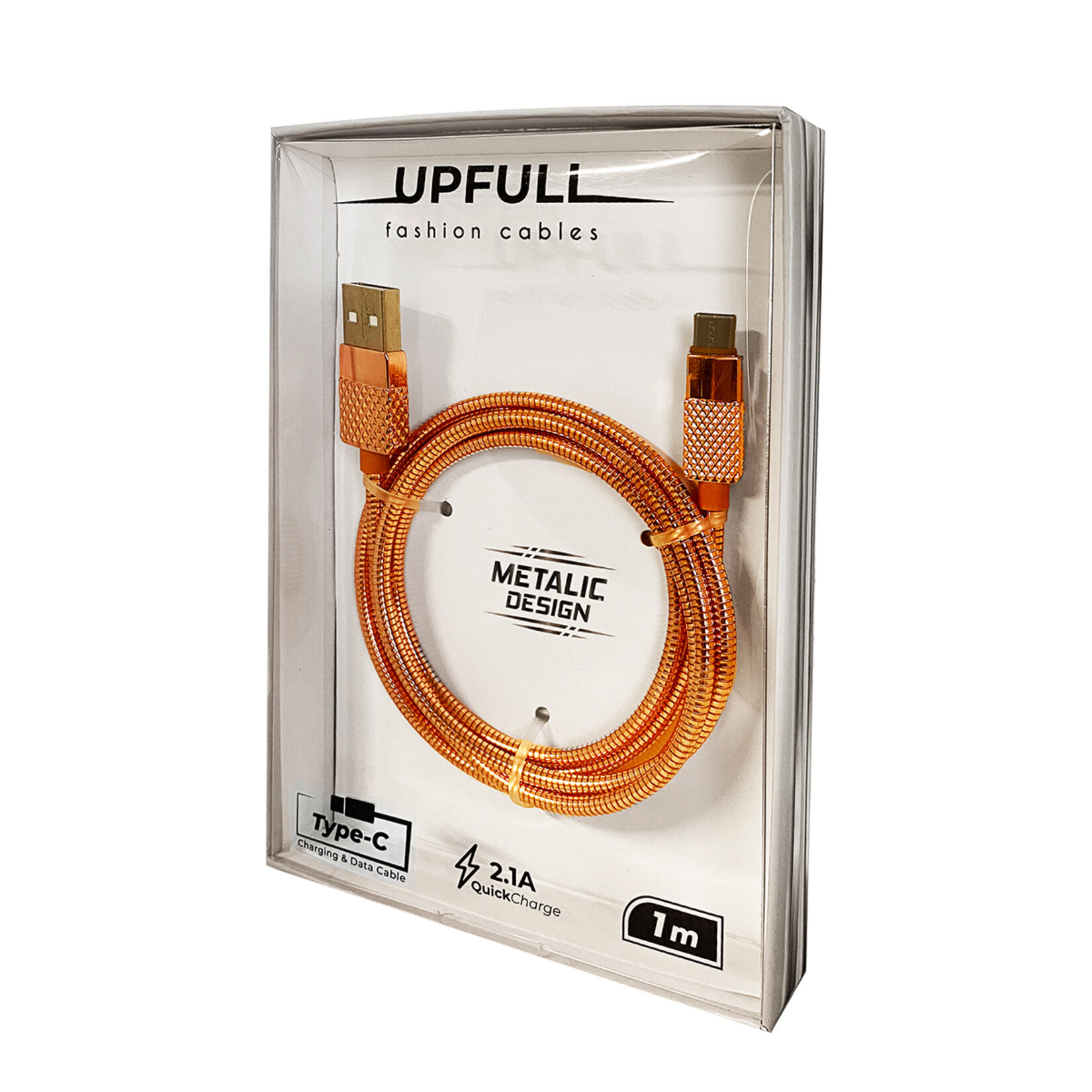 Upfull Metalik Type-C Kablo NT-28 - Görsel 2