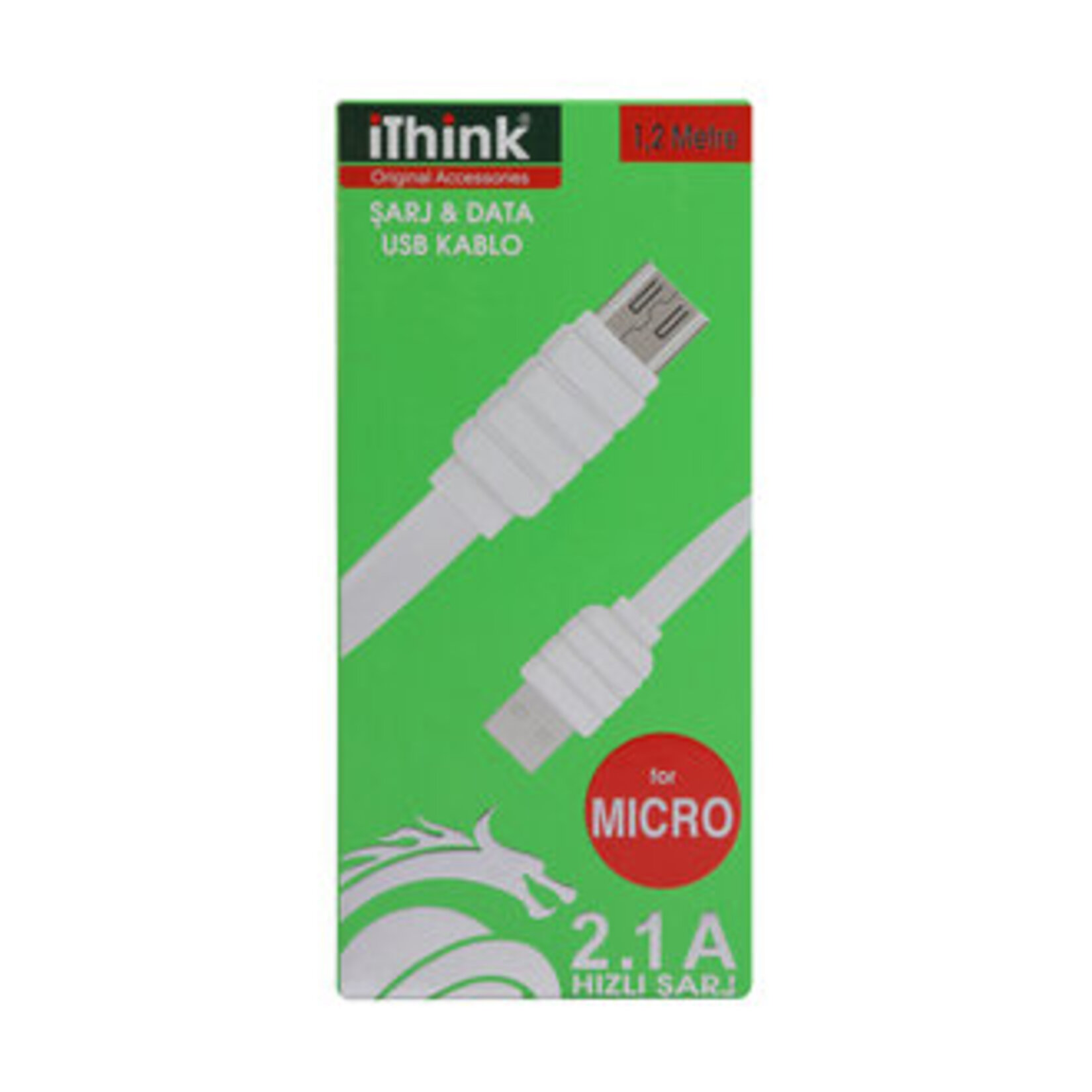 i'think Şarj Data Kablo 1.2 Metre (Mikro Uyumlu)