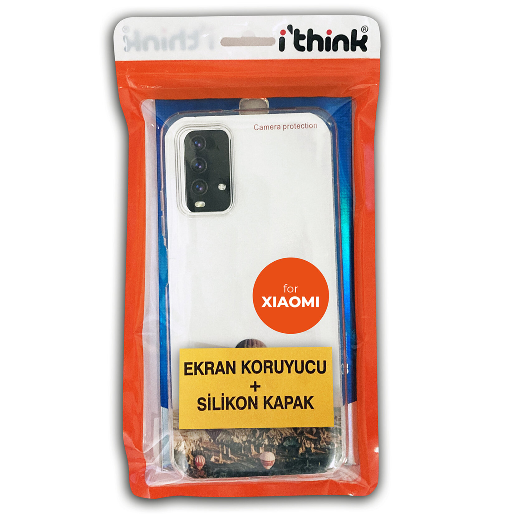 i'think Xiaomi Ekran Koruyucu + Silikon Arka Kapak