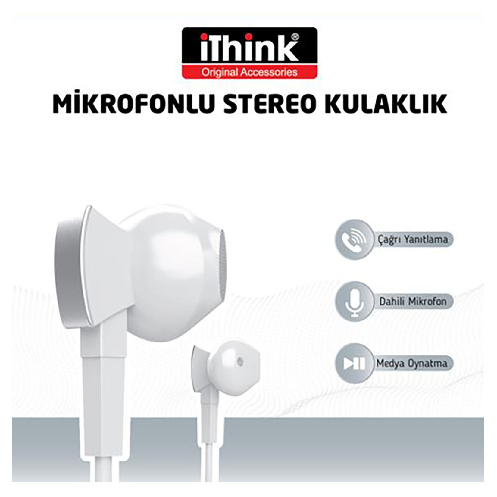 Ithınk Mikrofonlu Stereo Kulakiçi Kulaklık Kl-260