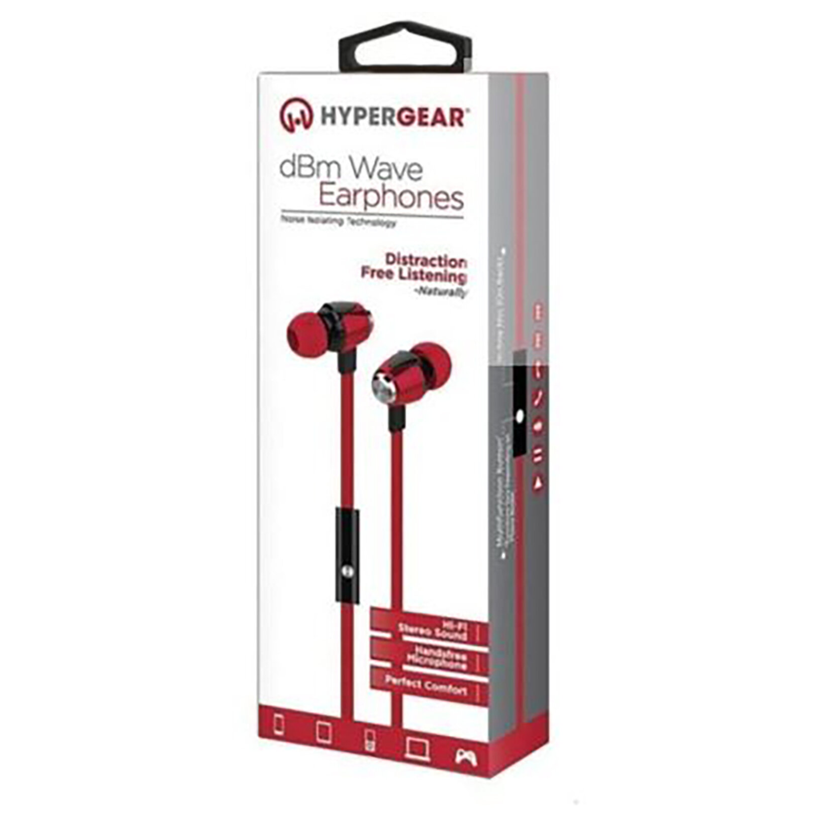 Hypergear Mikrofonlu Stereo Kablolu Kulaklık Kırmızı