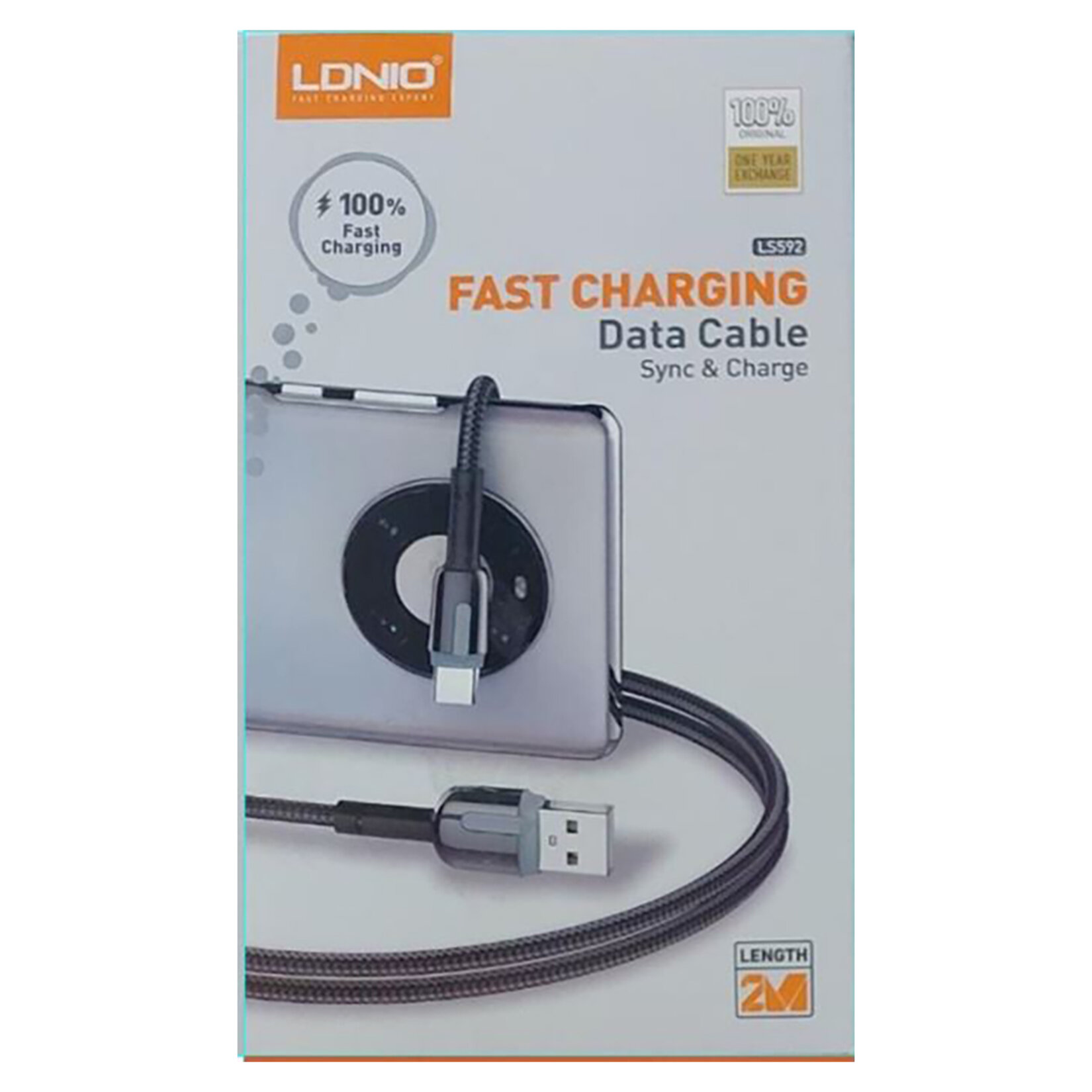 Ldnio Hızlı Şarj Destekli 2 Metre Lightning Şarj