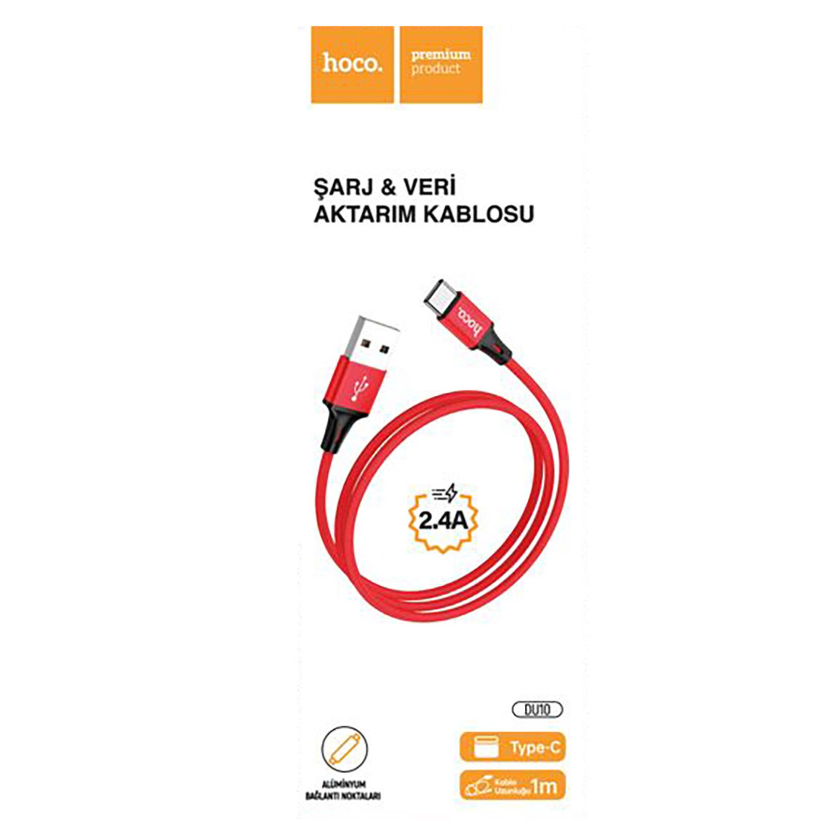 Hoco Type-c Şarj ve Veri Aktarım Kablosu Du10 - Görsel 1