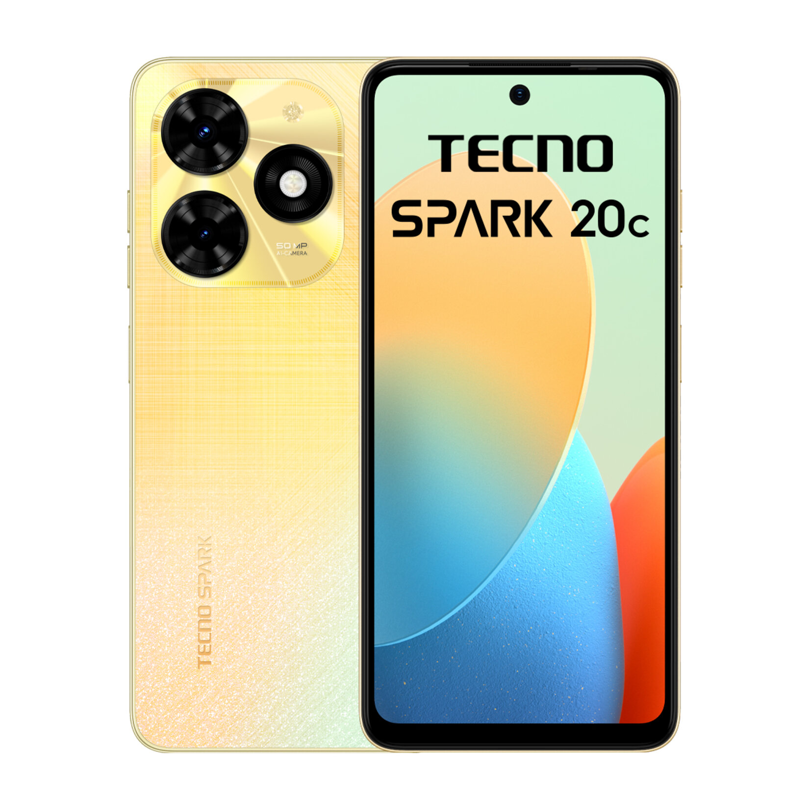 Tecno Spark 20C 4/128 GB Altın Cep Telefonu - Görsel 1