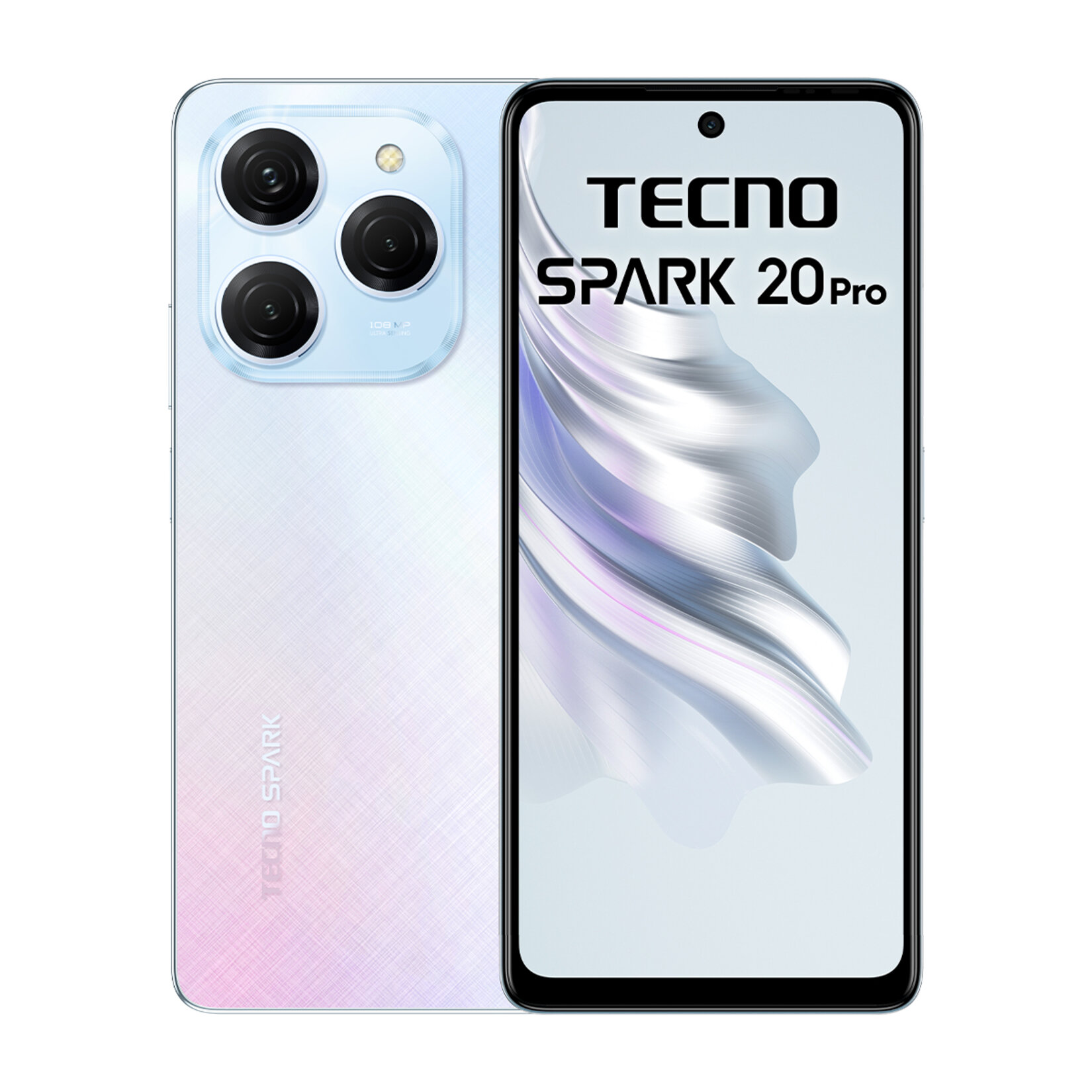 Tecno Spark 20 Pro 12/256 GB Beyaz Cep Telefonu - Görsel 1