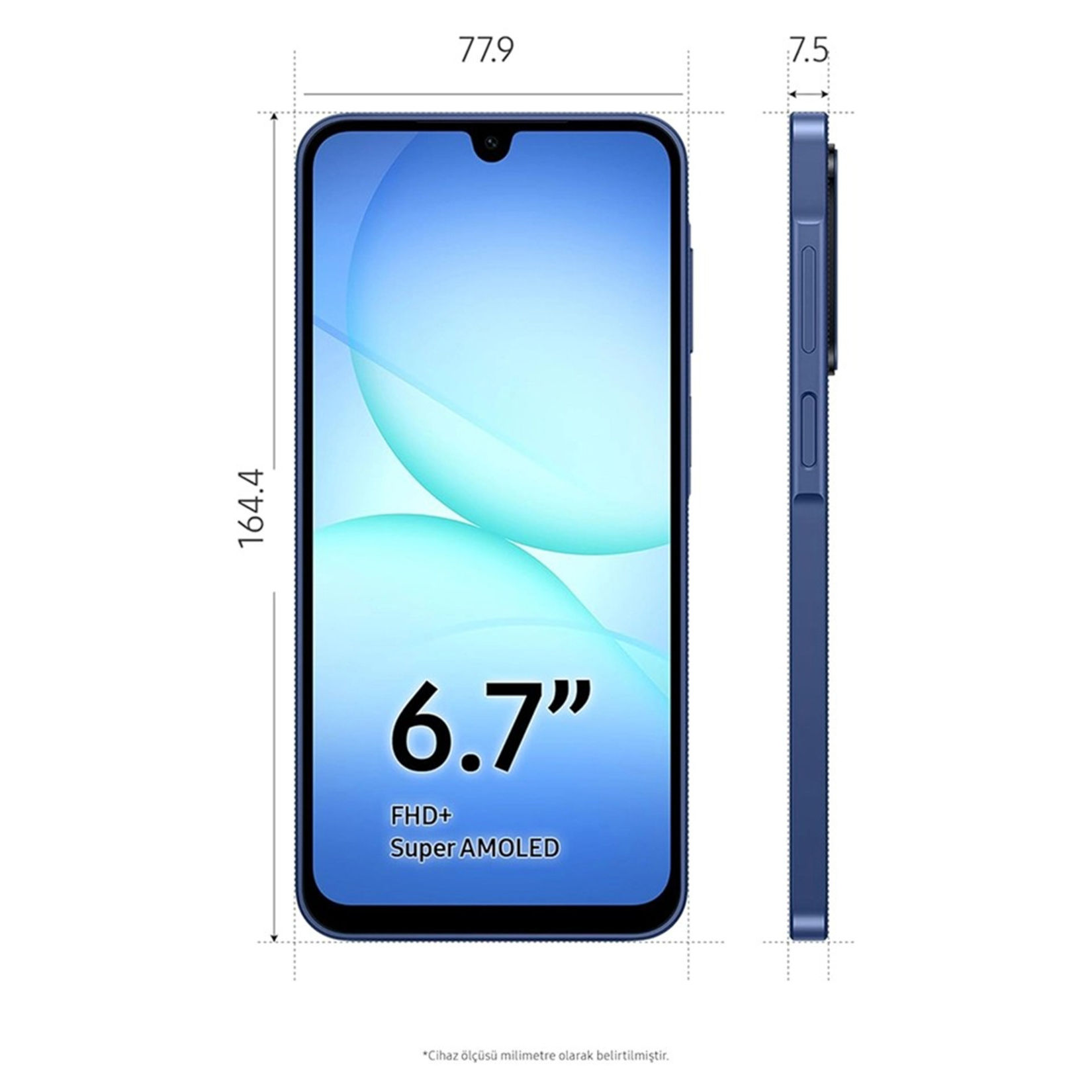 Samsung Galaxy A17 6/128 GB 5G Mavi Cep Telefonu - Görsel 3