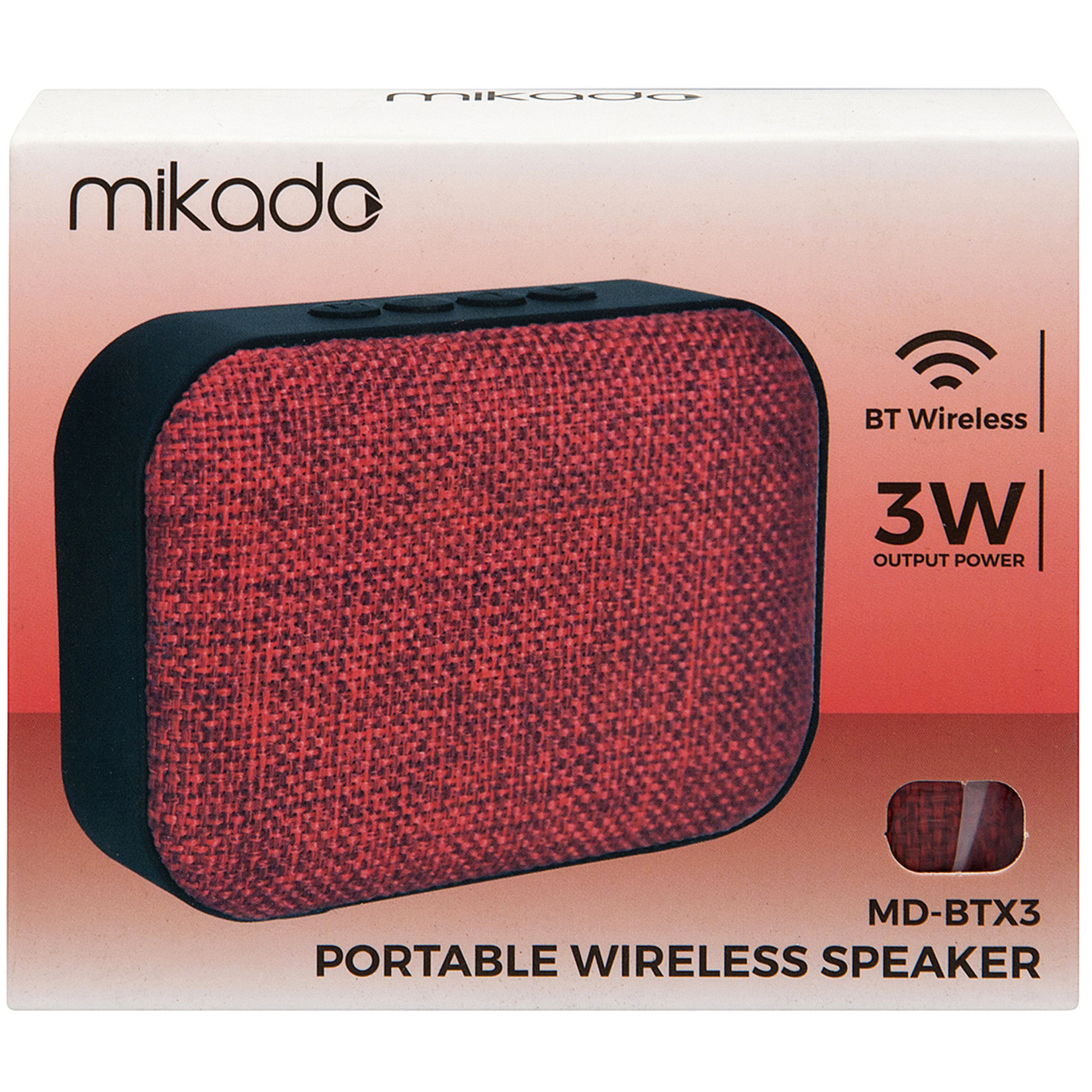 Mikado Md-btx3 Kırmızı Bluetooth Hoparlör