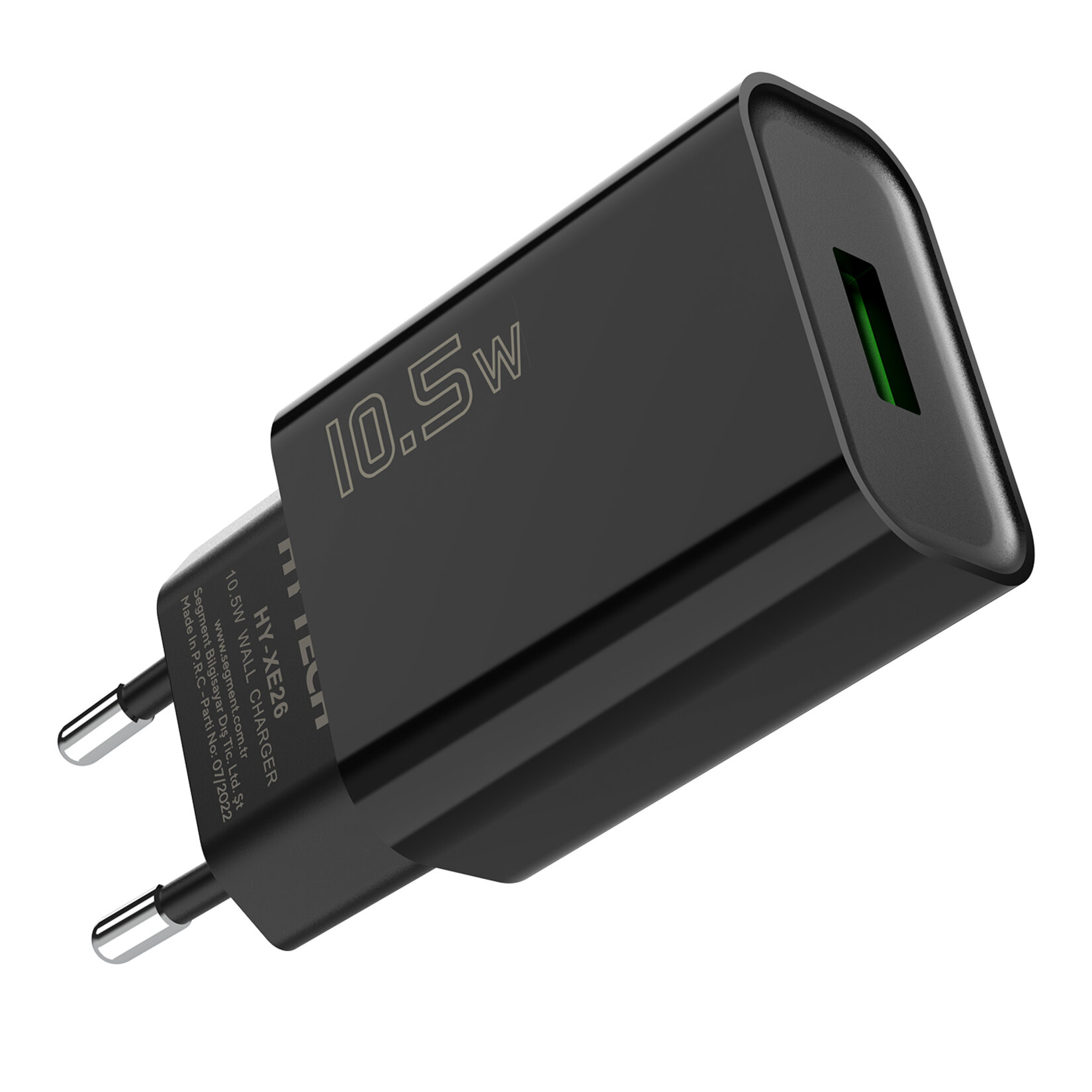 Hytech  HY-XE26  2.1A Siyah Ev Şarj Adaptörü - Görsel 1
