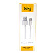 Taks Usb To Usb-C Şarj Kablosu 1 M Beyaz 5DK12B - Görsel 1