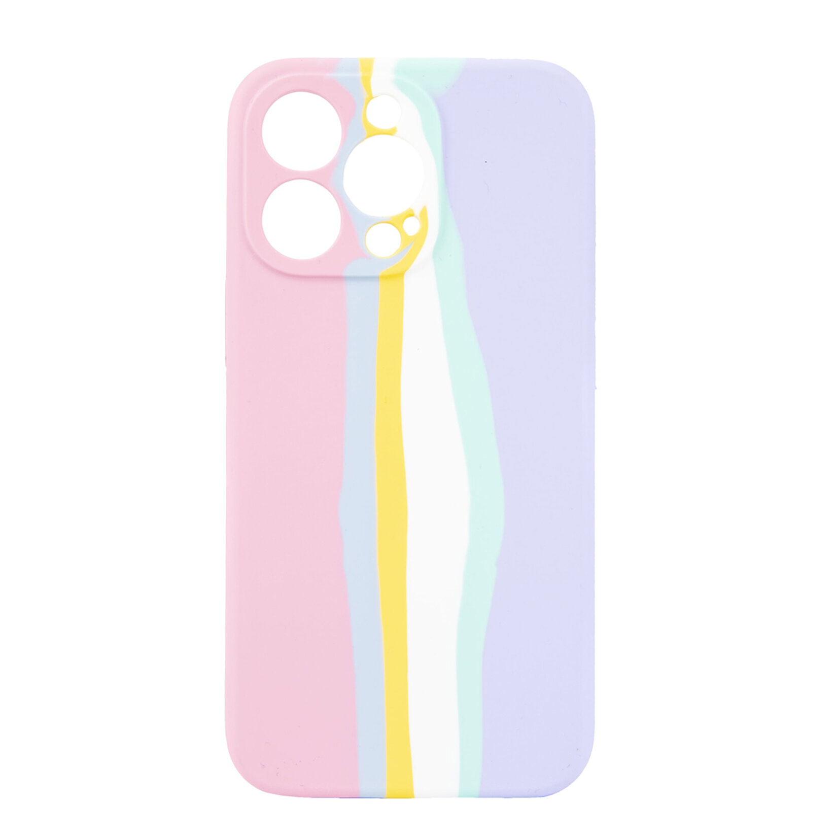 i'think iPhone 14 Pro Rainbow Silinebilir Kapak - Görsel 2