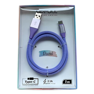 Bood Upfull Type-C Pastel Renk 1M Şarj Kablosu 