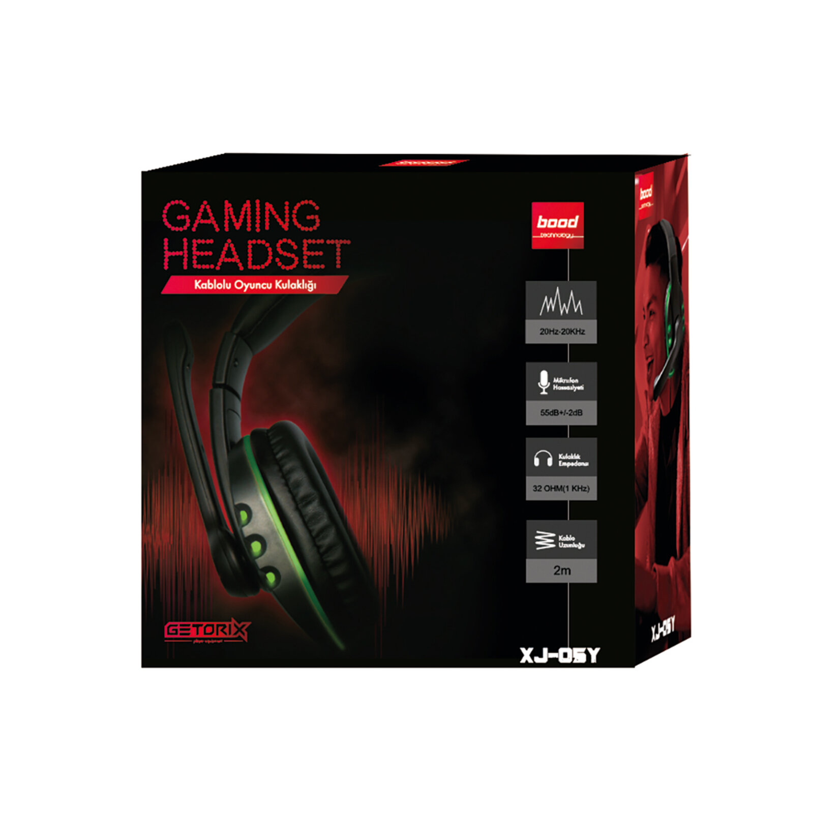 Bood Kablolu Oyuncu Kulaklık XJ-05Y