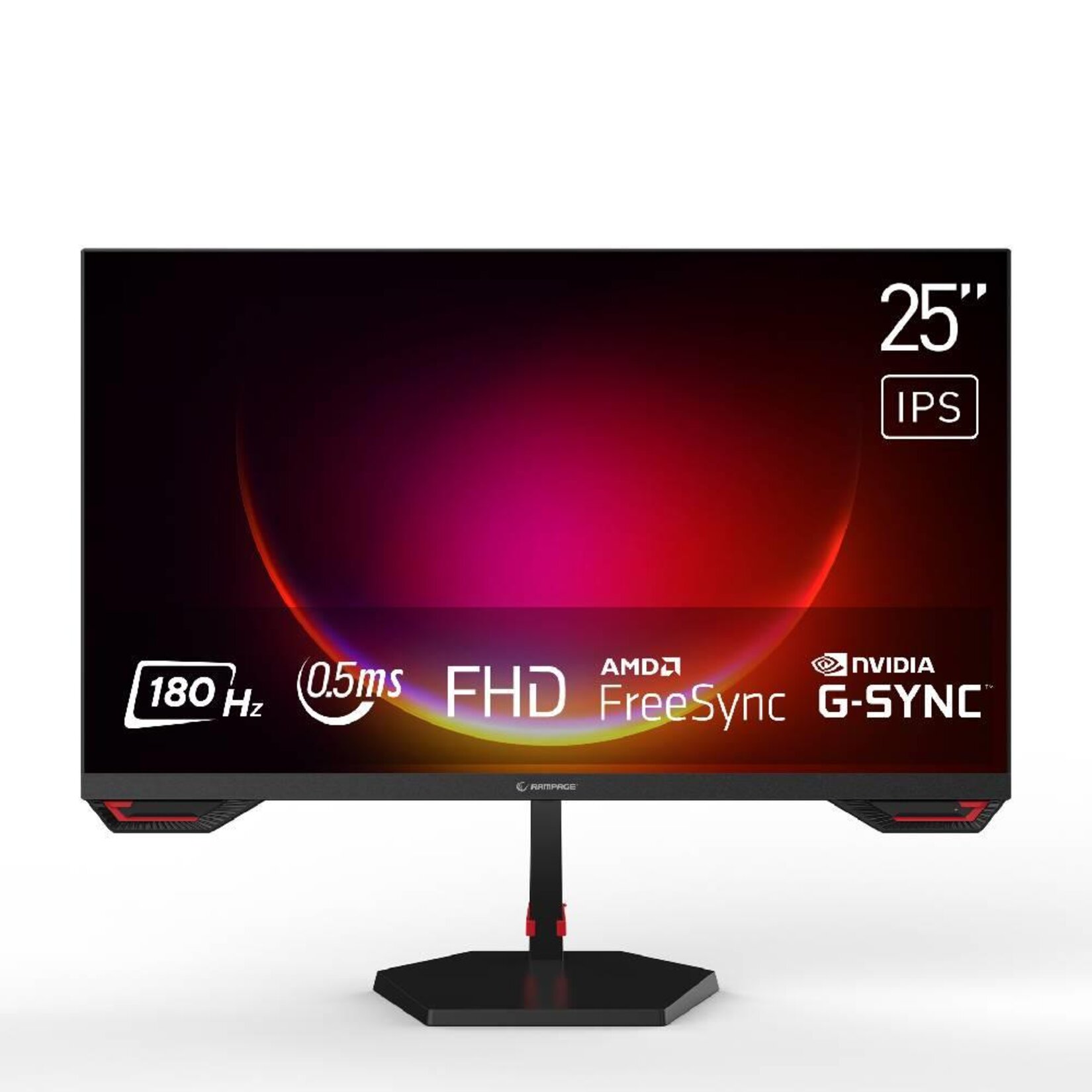 Rampage Crimson CR25R180 25" 180Hz Oyun Monitörü - Görsel 1