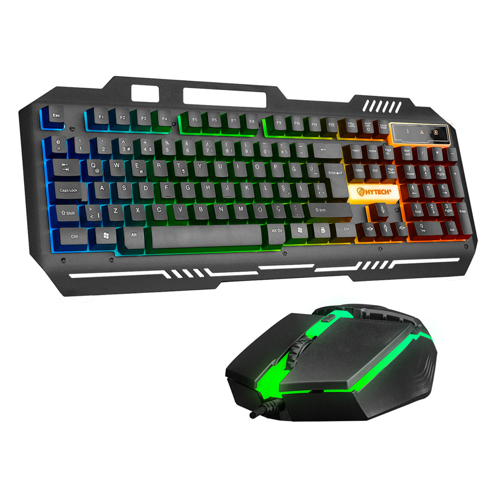 Hytech HKM-X86 Quin Siyah Usb Oyuncu Klavye + Mouse