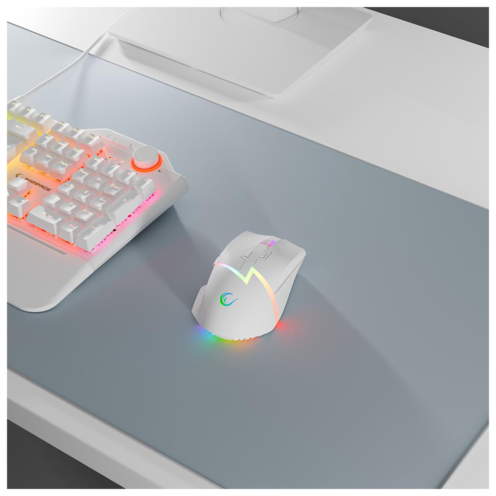 Rampage Drop M3 V2 24000 Dpi 3311 Mouse Beyaz RGB - Görsel 8