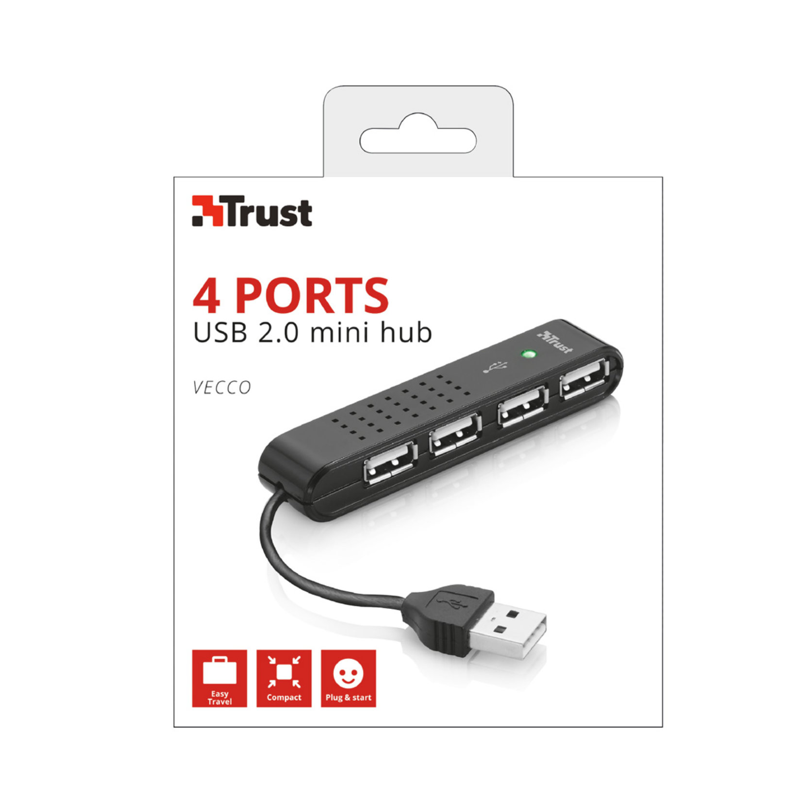 Trust 4 Port Usb2 Mını Hub 4440P