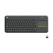Logitech K400 Plus Kablosuz Touch Klavye Siyah - Görsel 1