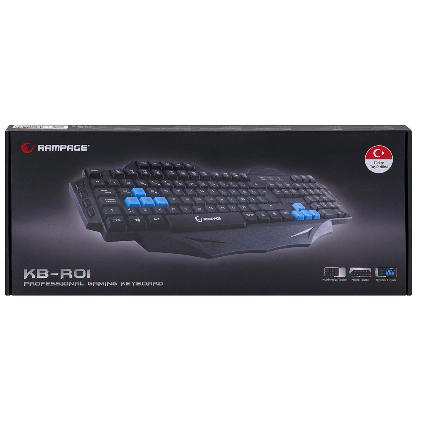 Everest Rampage Kb-r01 Kablolu Siyah Q Oyun Klavye