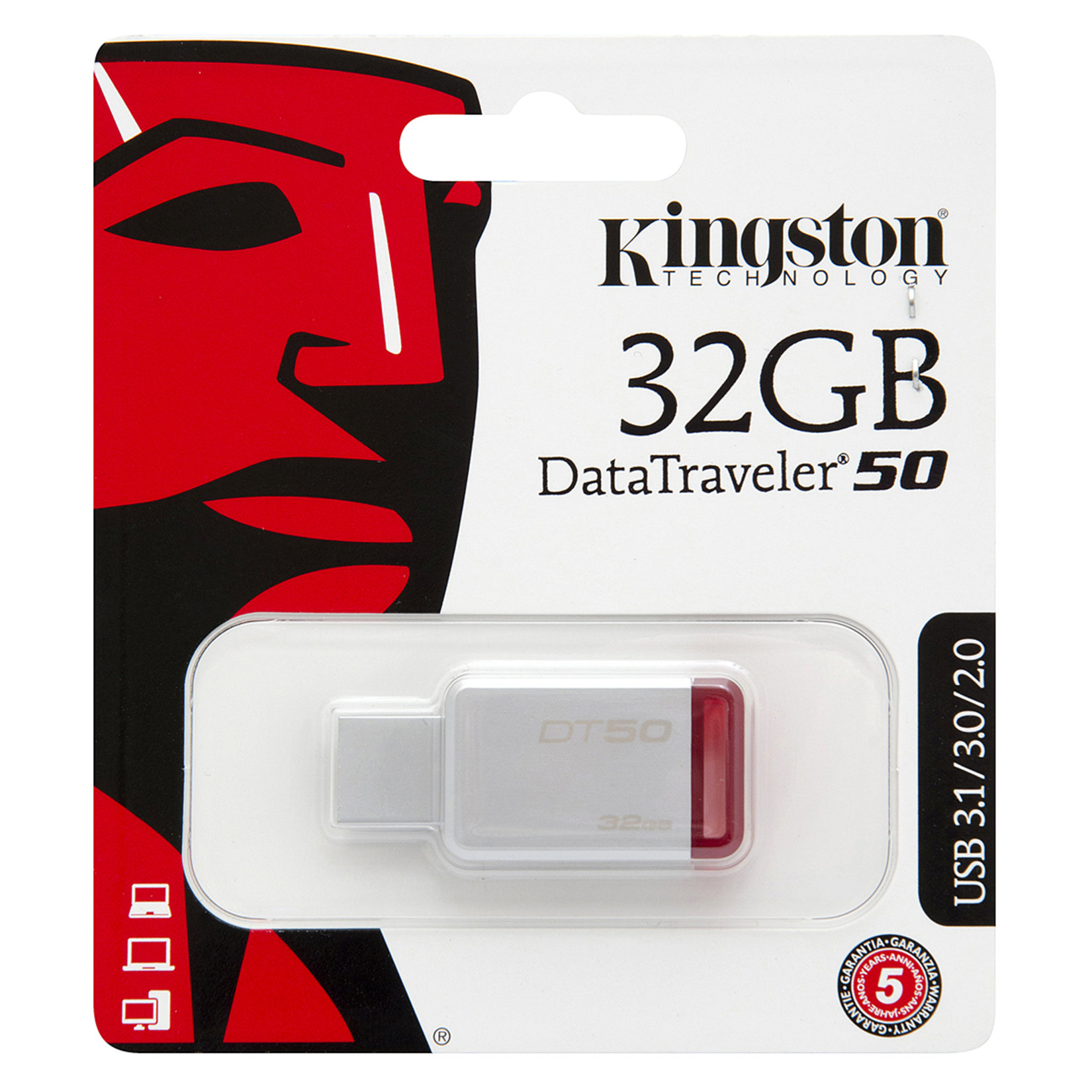 Kingston 32Gb 3.0 Dt50/32 Gb Usb Bellek