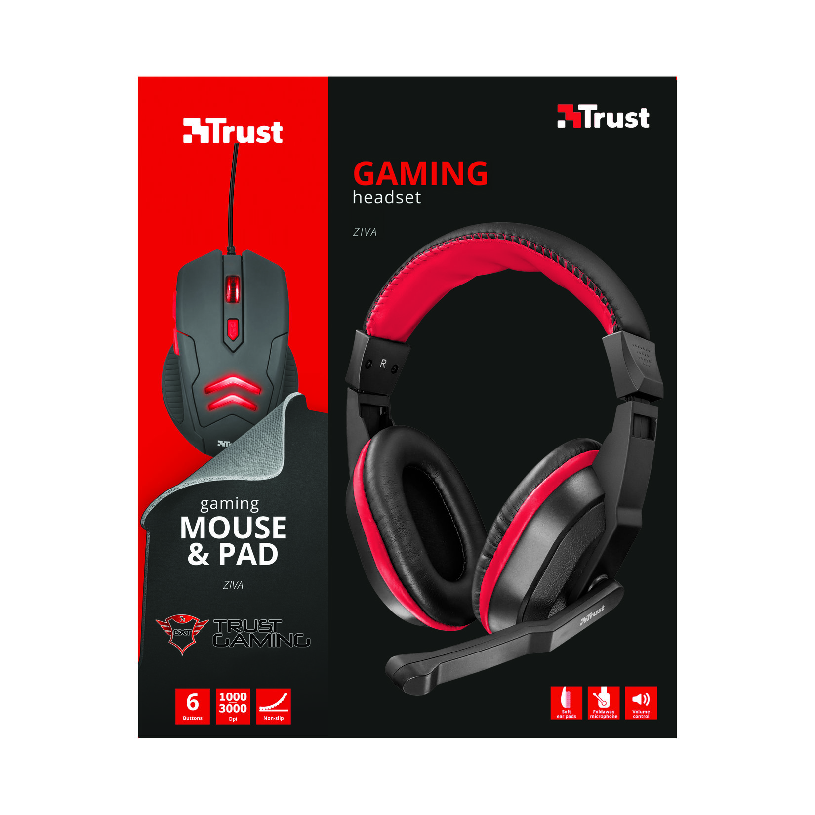Trust Gaming Set (Kulaklık + Mouse& Pad)