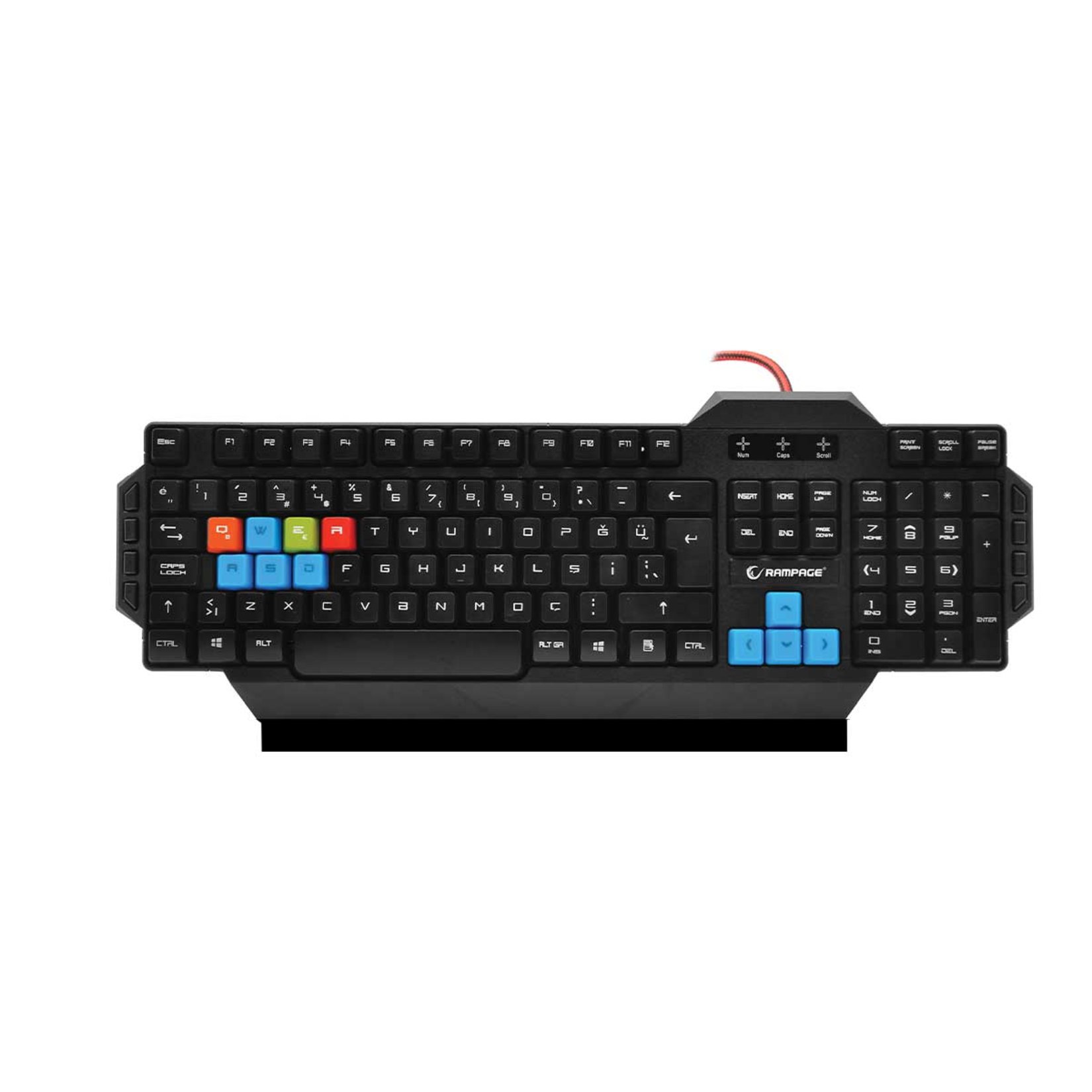 Rampage Kb-r06 Sıyah Örgü Kablo Gaming Klavye