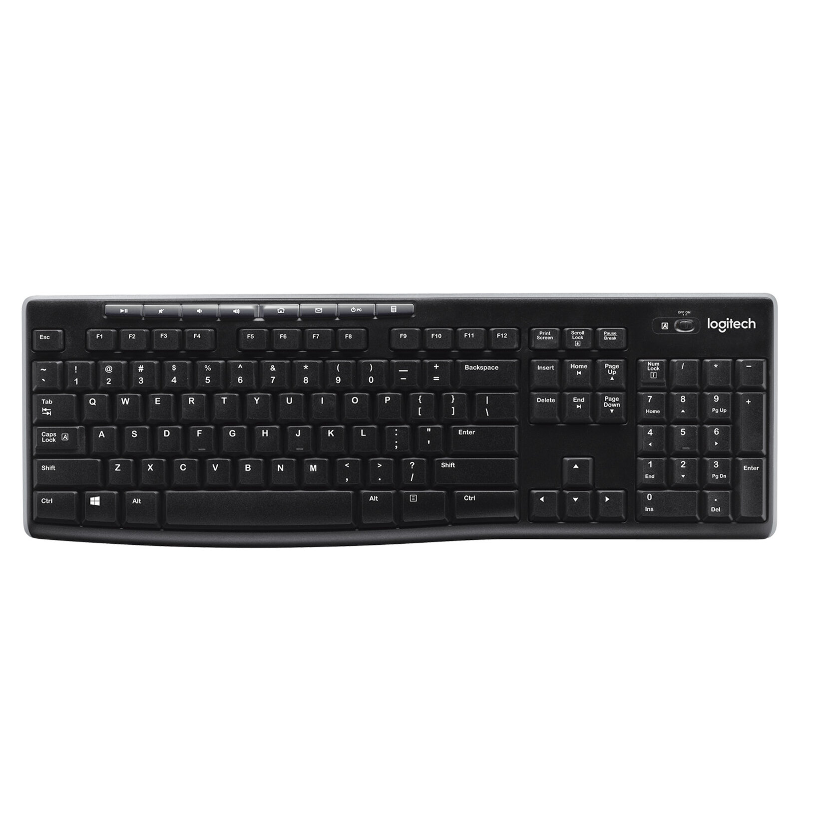 Logitech K270 Kablosuz Klavye - Siyah - Görsel 1