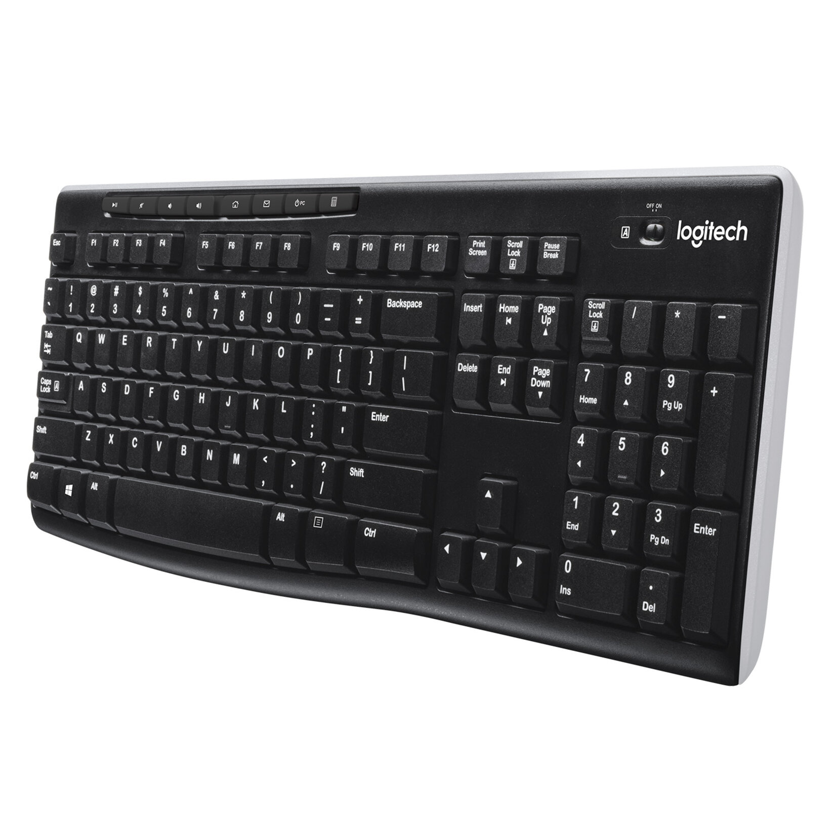 Logitech K270 Kablosuz Klavye - Siyah - Görsel 3