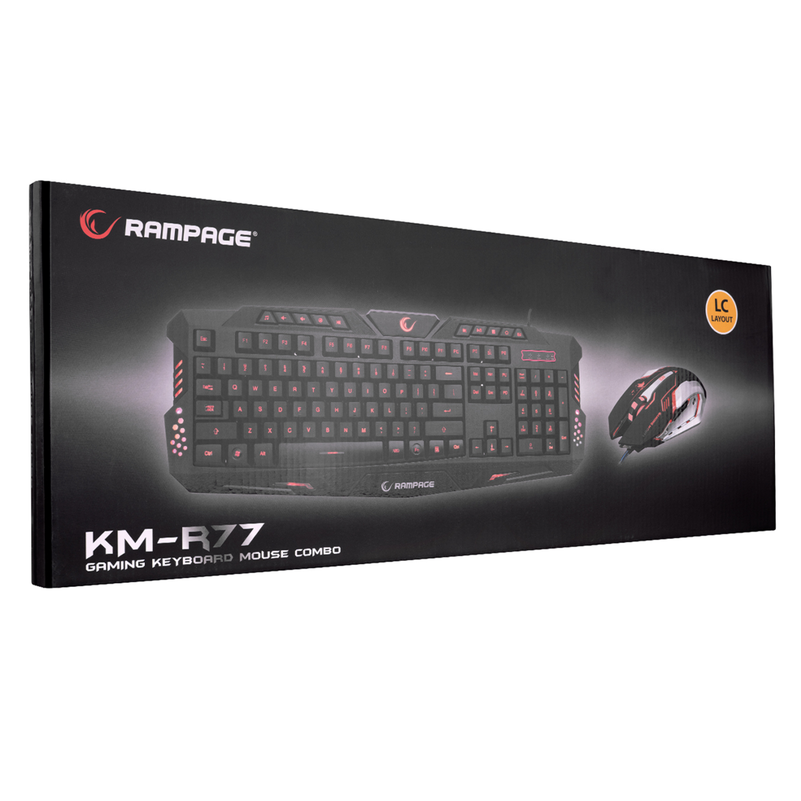Rampage KM-R77 Siyah USB Gaming Q Klavye+Mouse Set - Görsel 2