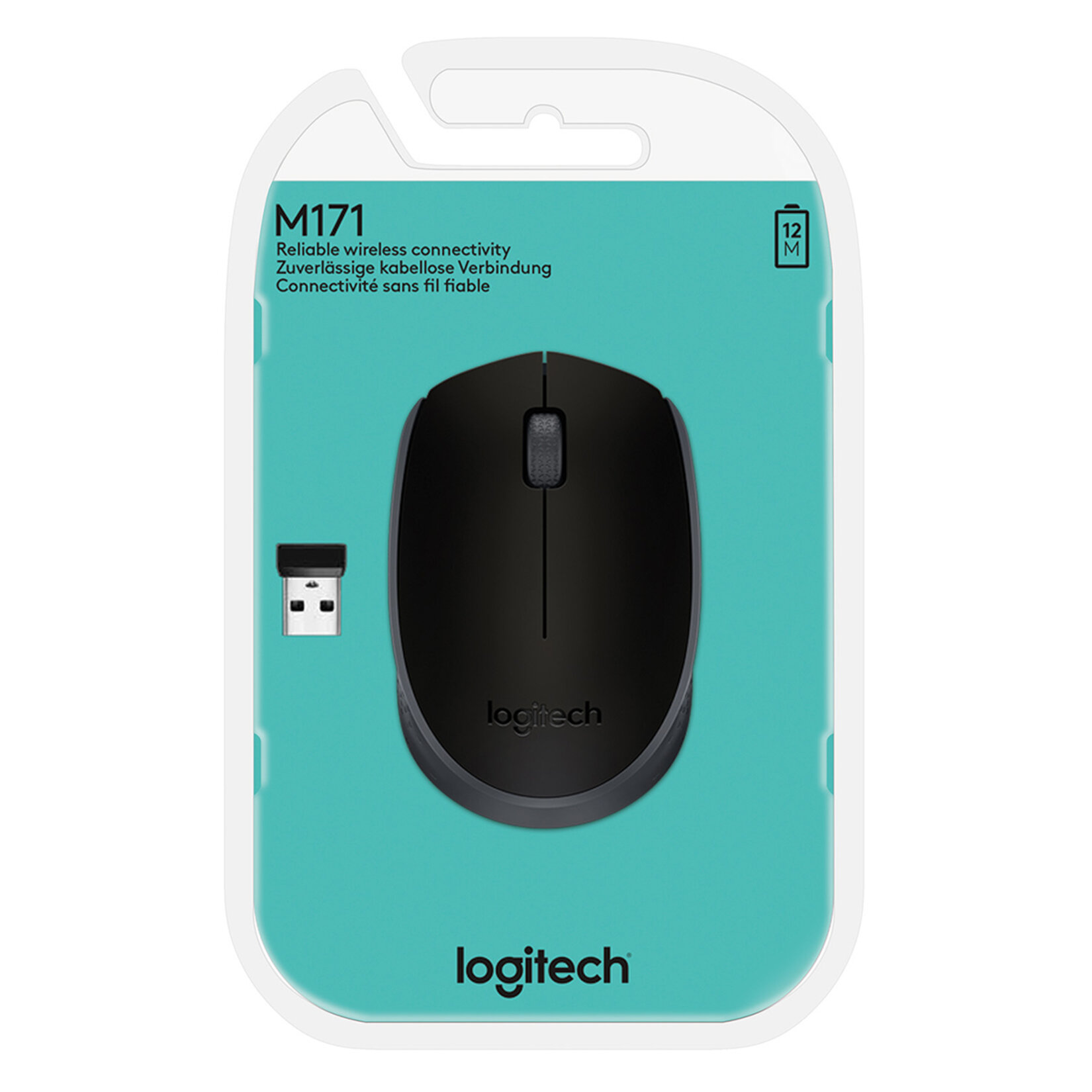 Logitech M171 Kablosuz Mouse Siyah - Görsel 1