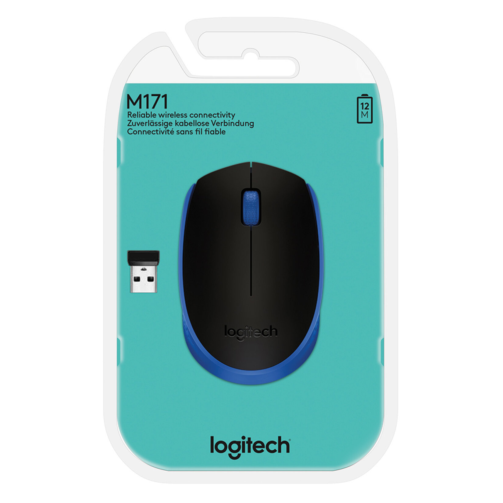 Logitech M171 Kablosuz Mouse Mavi - Görsel 1