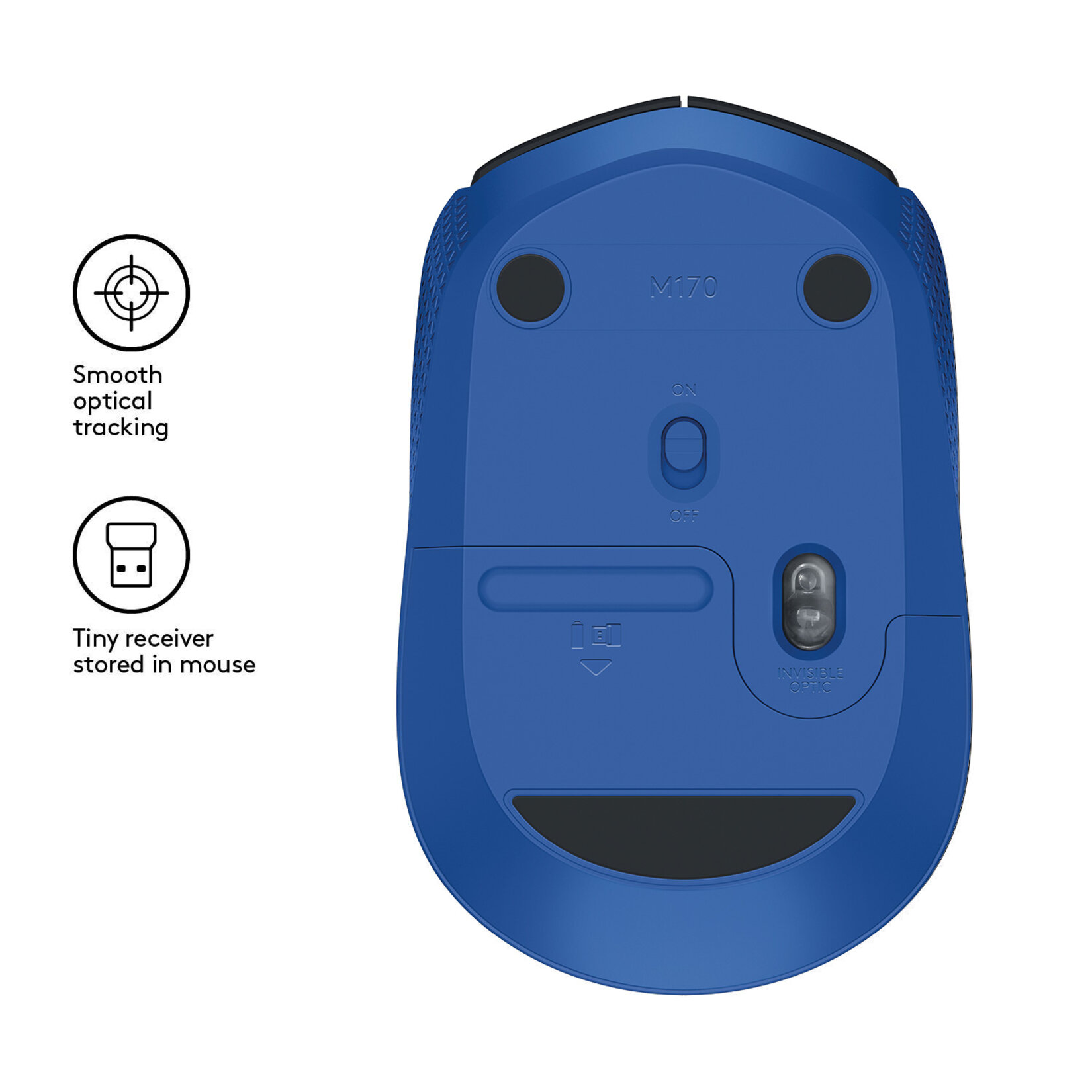 Logitech M171 Kablosuz Mouse Mavi - Görsel 4