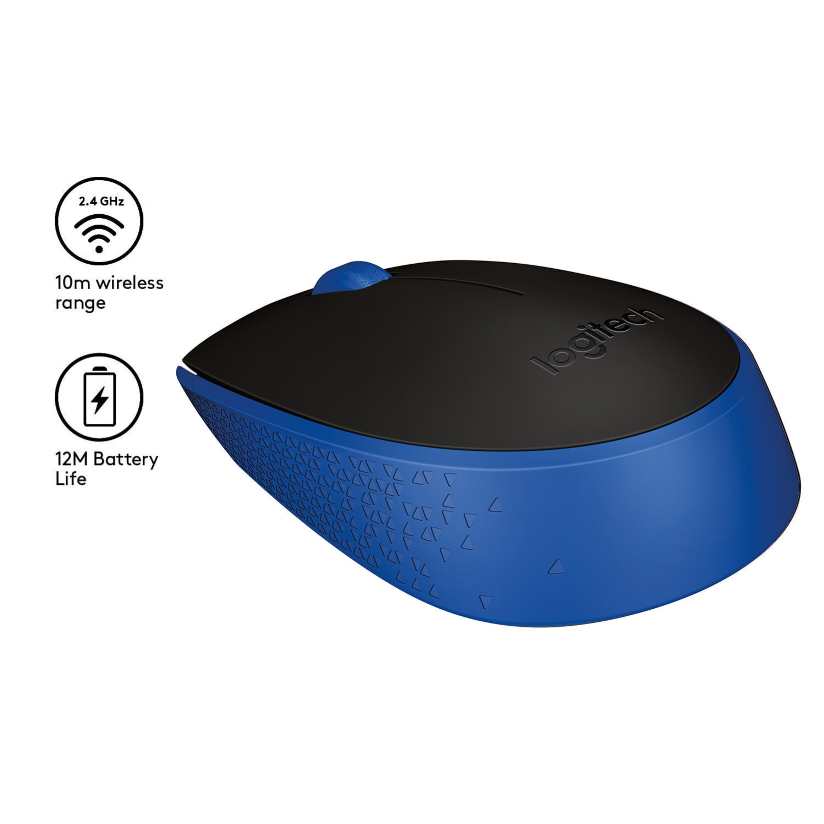 Logitech M171 Kablosuz Mouse Mavi - Görsel 2
