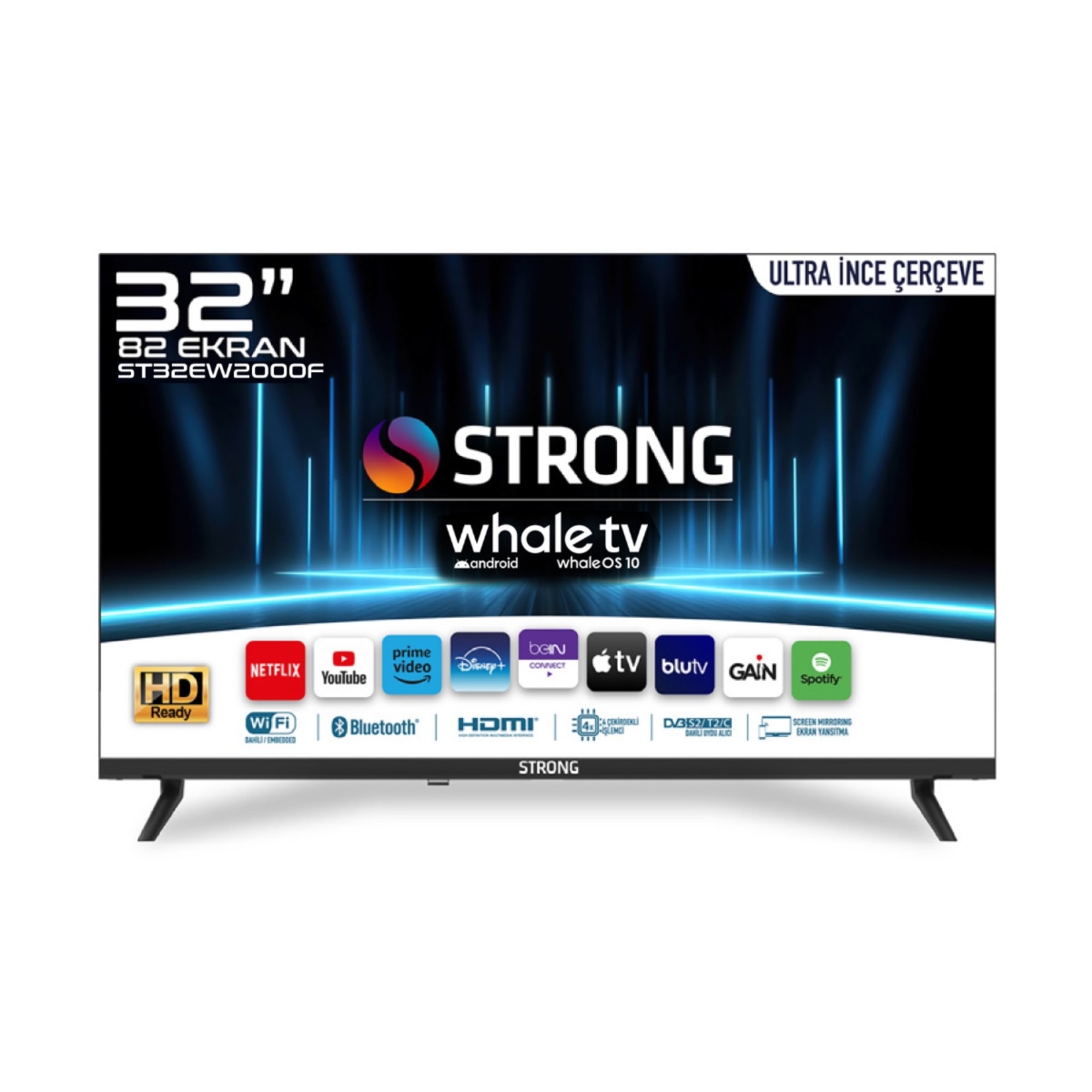 Strong 32" Whale Os 10-ST32EW2000F HD Led Tv - Görsel 3