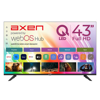 Axen AX43QFMLN-W02S 43'' FHD Webos 2.0S Qled Tv