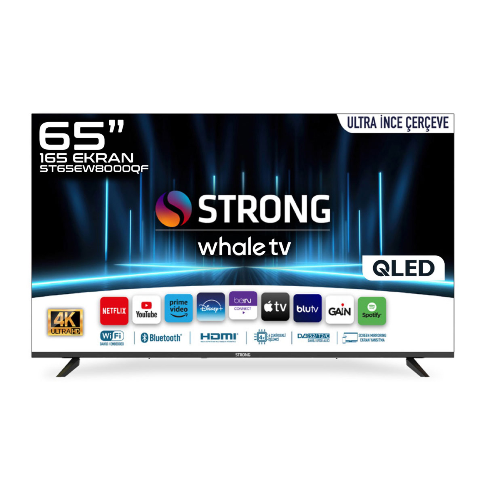 Strong 65" Whale Os 10 - ST65EW8000QF 4K Ultra HD - Görsel 2