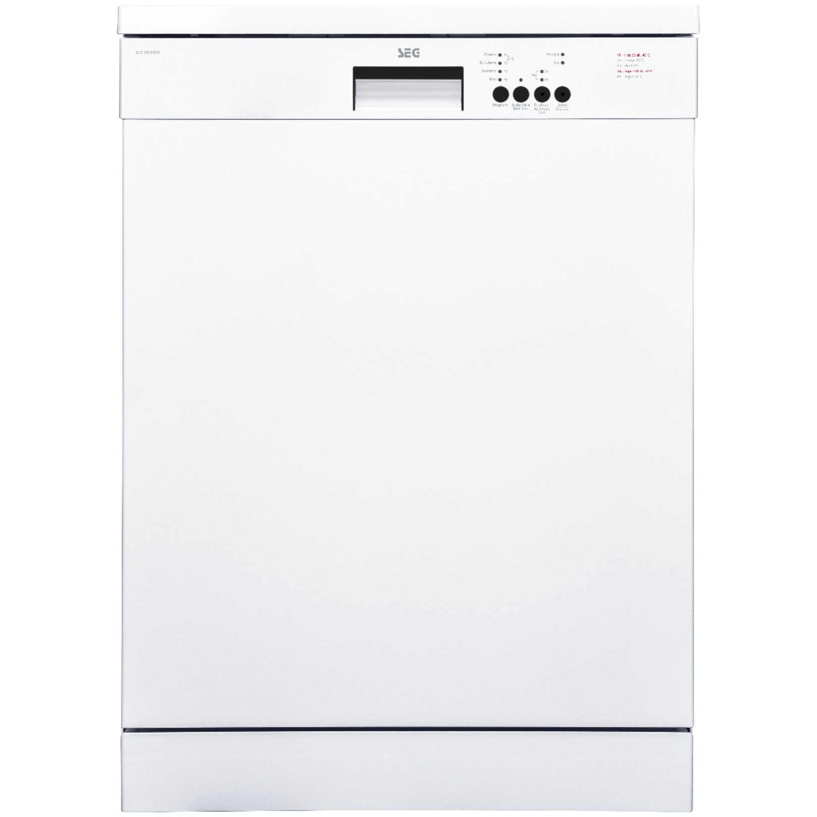Seg BM 511S0 5 Programlı Beyaz Bulaşık Makinesi - Görsel 1