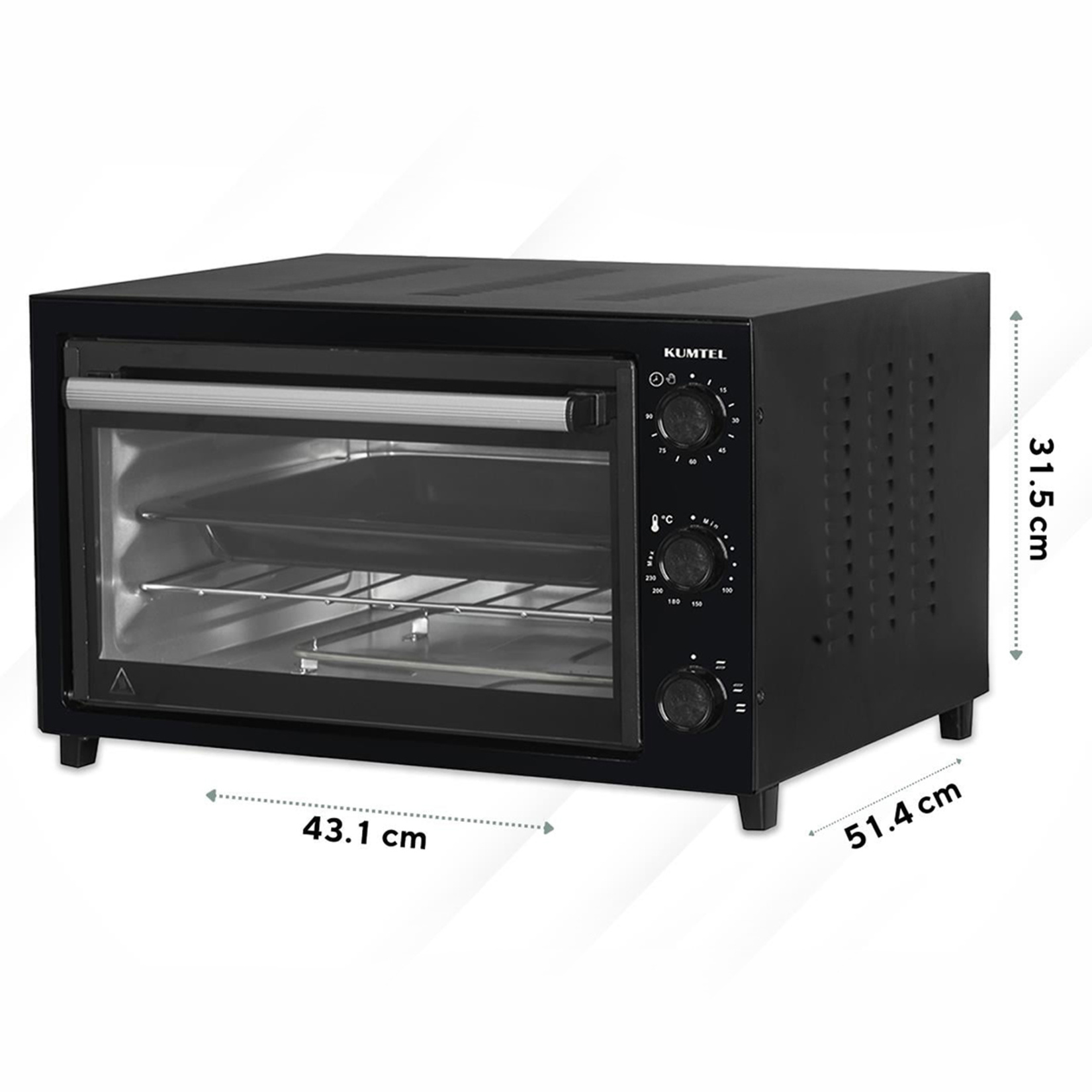 Kumtel KF-5320 Siyah Fırın - Görsel 3