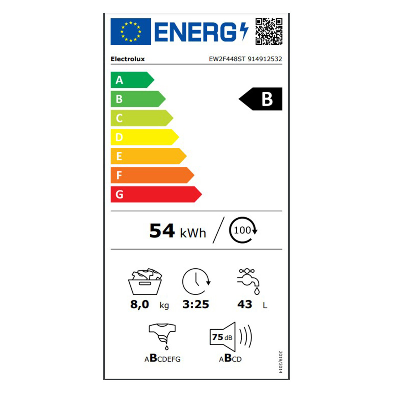 Electrolux EW2F448ST 8/1400D Çamaşır Makinesi - Görsel 4