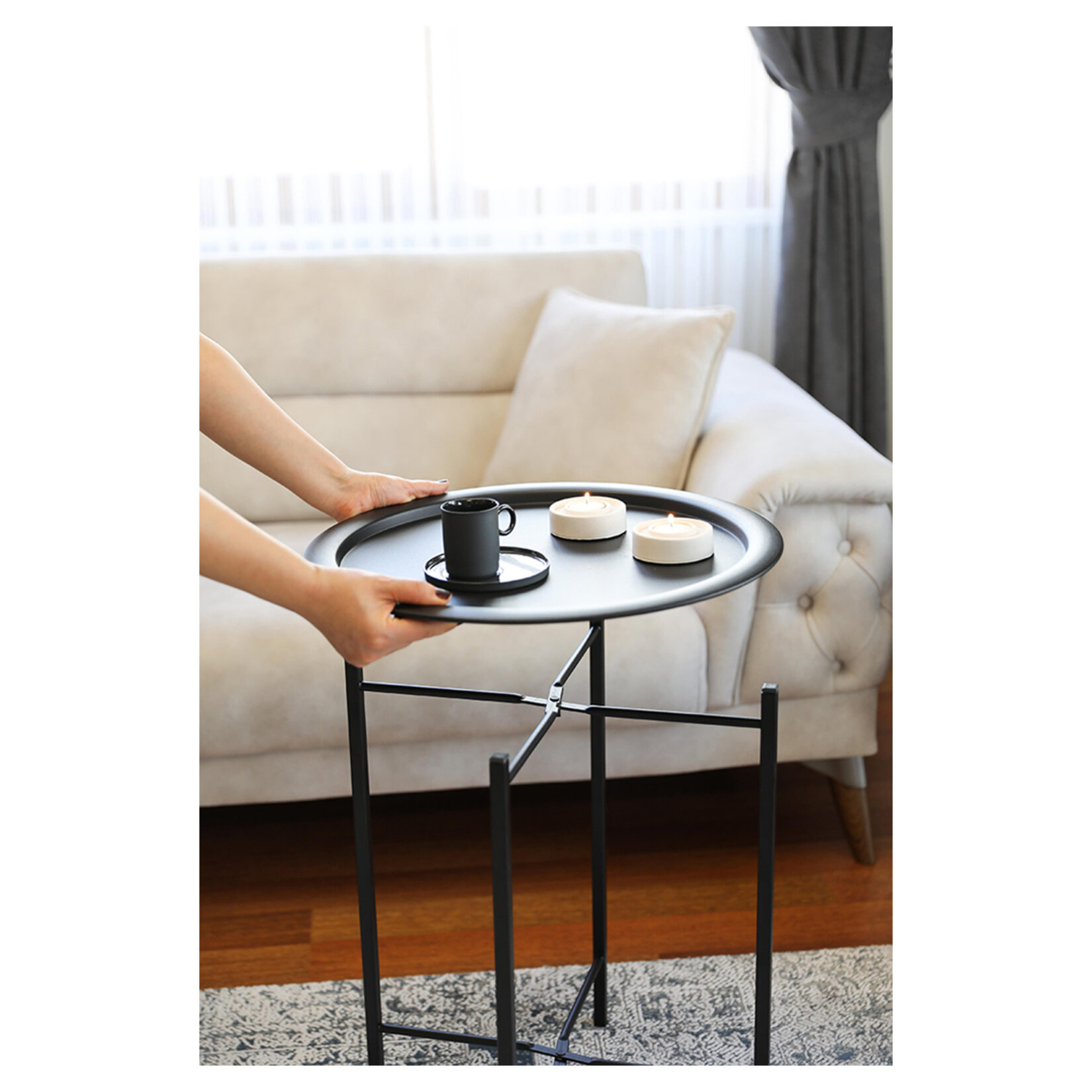 He Global Katlanır Tepsili Sehpa - Görsel 2