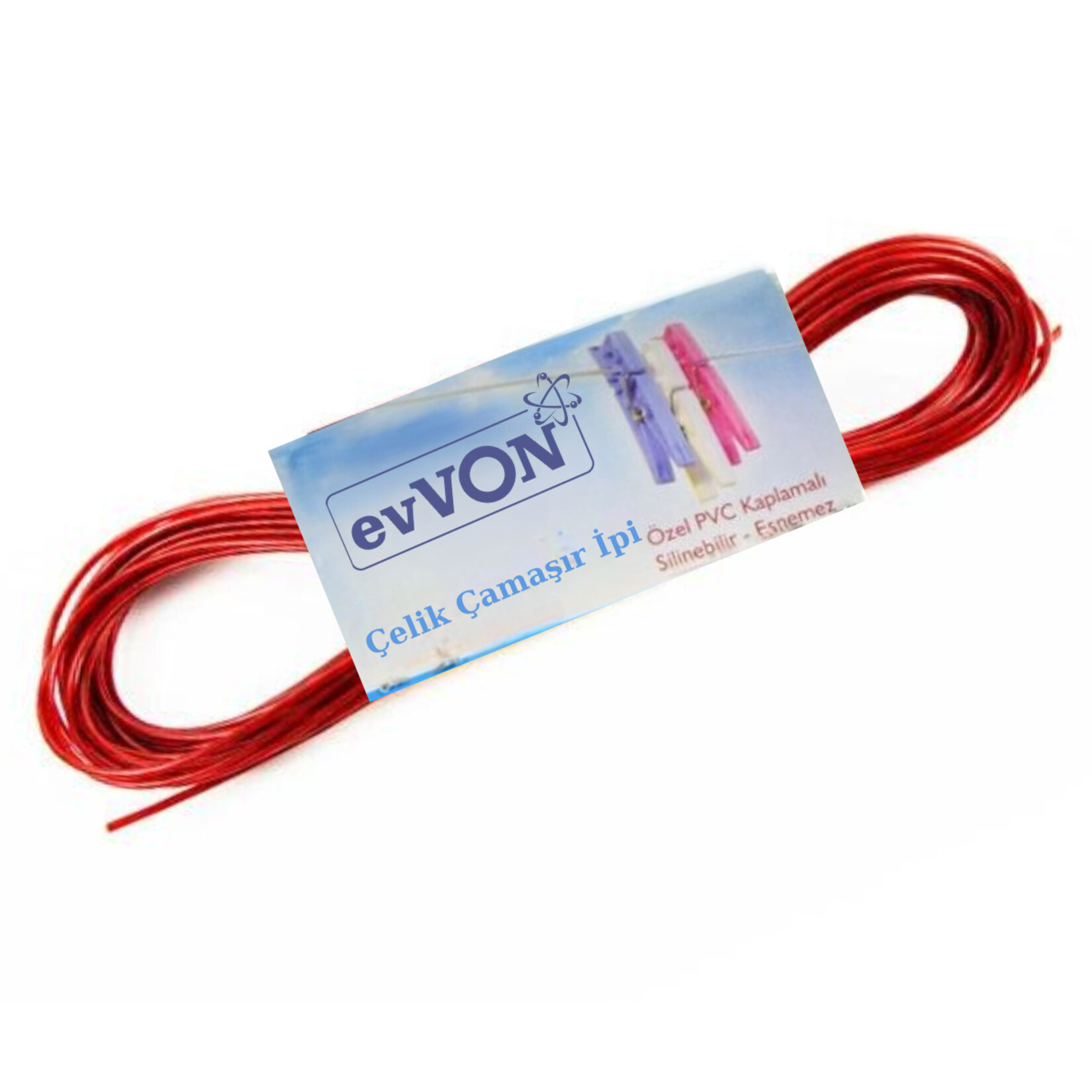 Evvon 10M Çelik Çamaşır İpi - Görsel 2