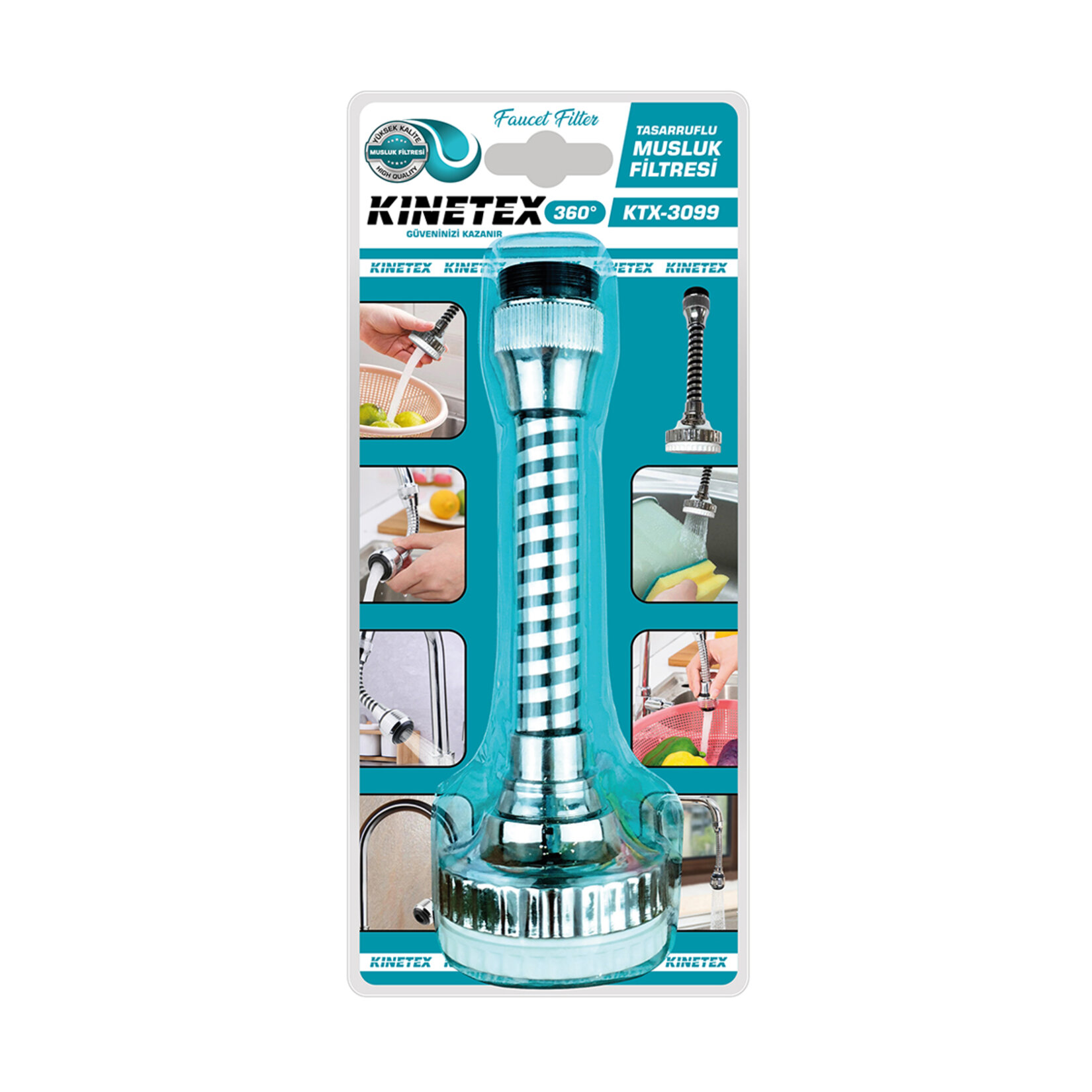 Knitex Tasarruflu Musluk Filtresi Uzun  KTX-3099 - Görsel 1