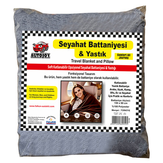 Autojoy Seyahat Battaniyesi & Yastık