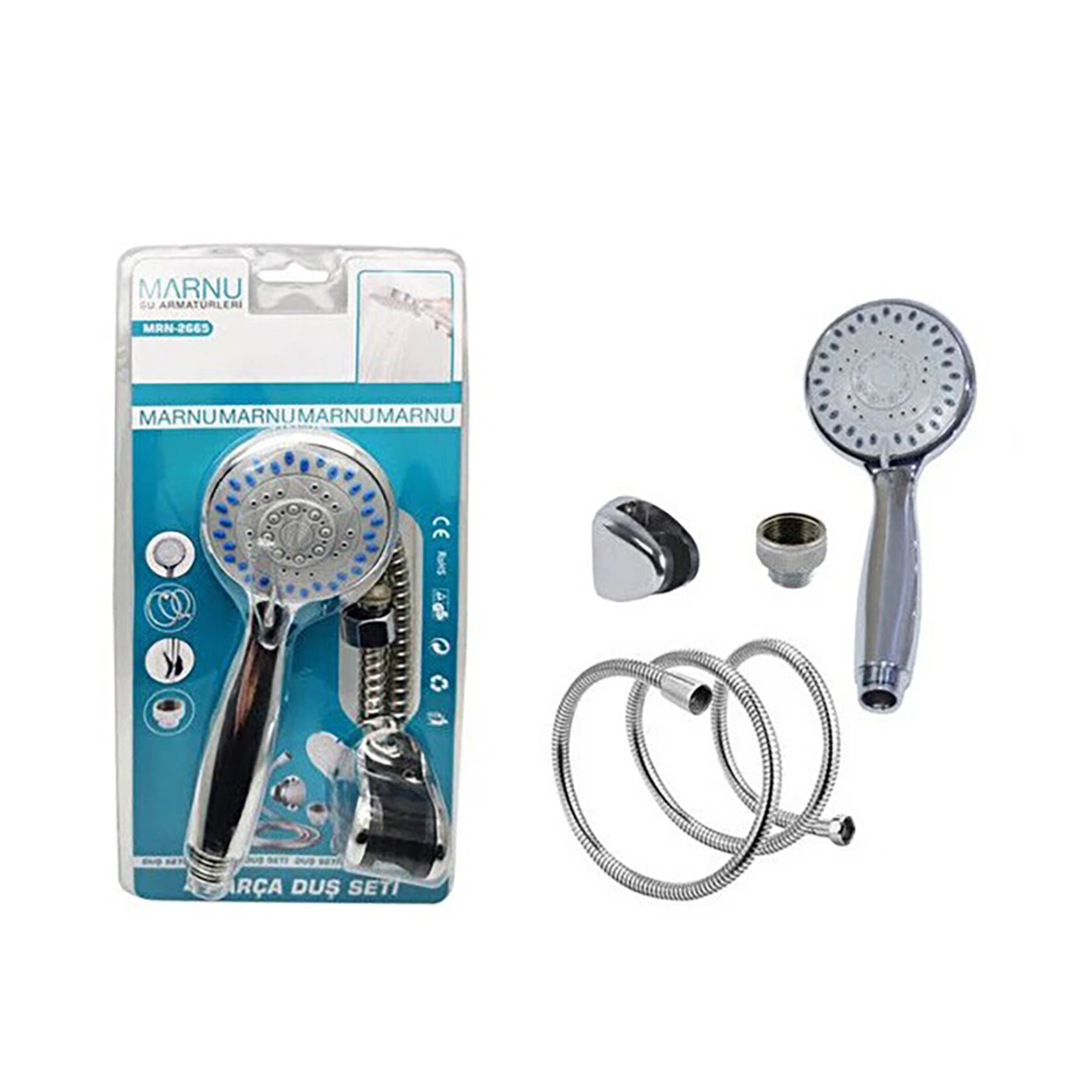 Knitex Krom Kutulu Ambalaj Duş Seti - Görsel 2