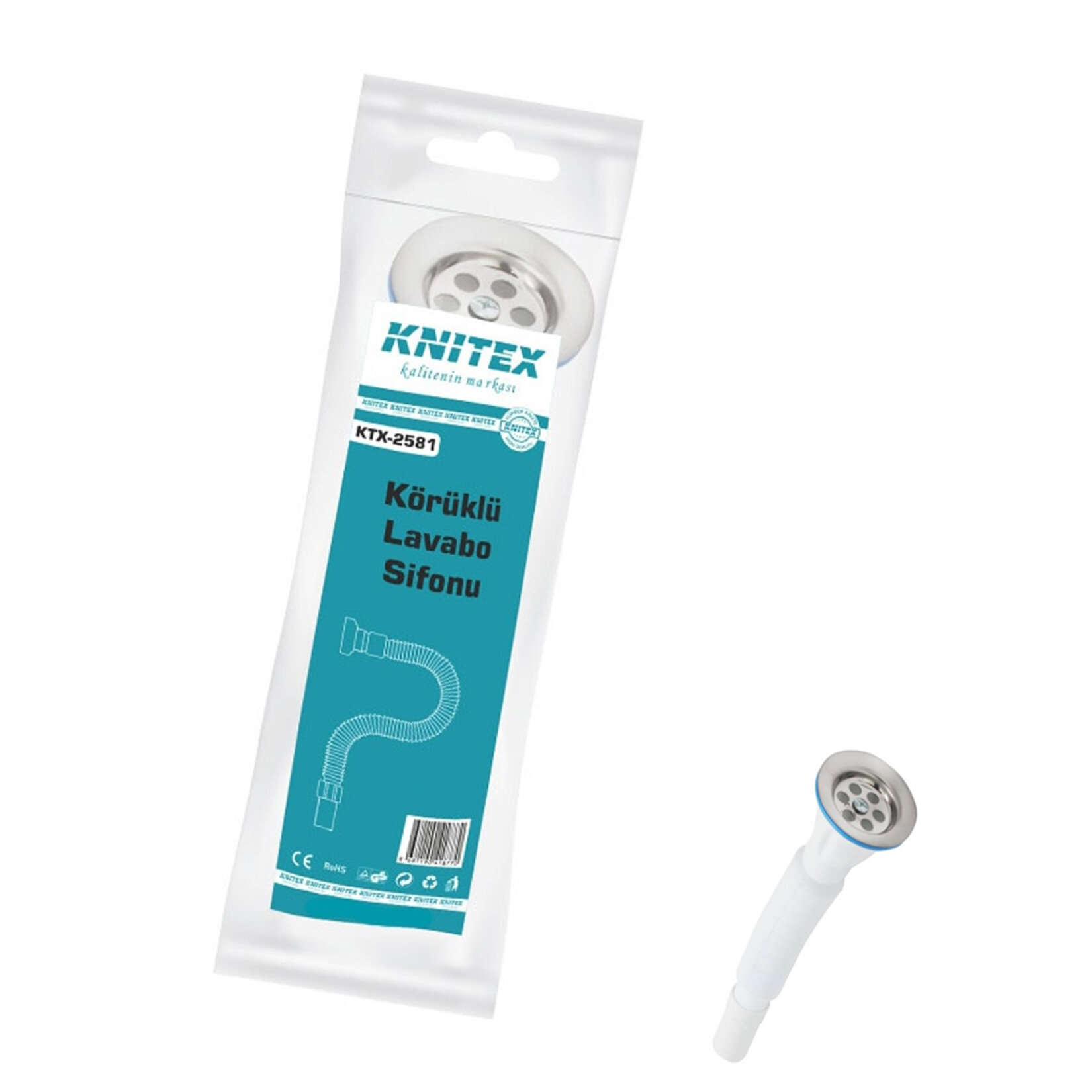 Knitex Körüklü Lavabo Sifonu