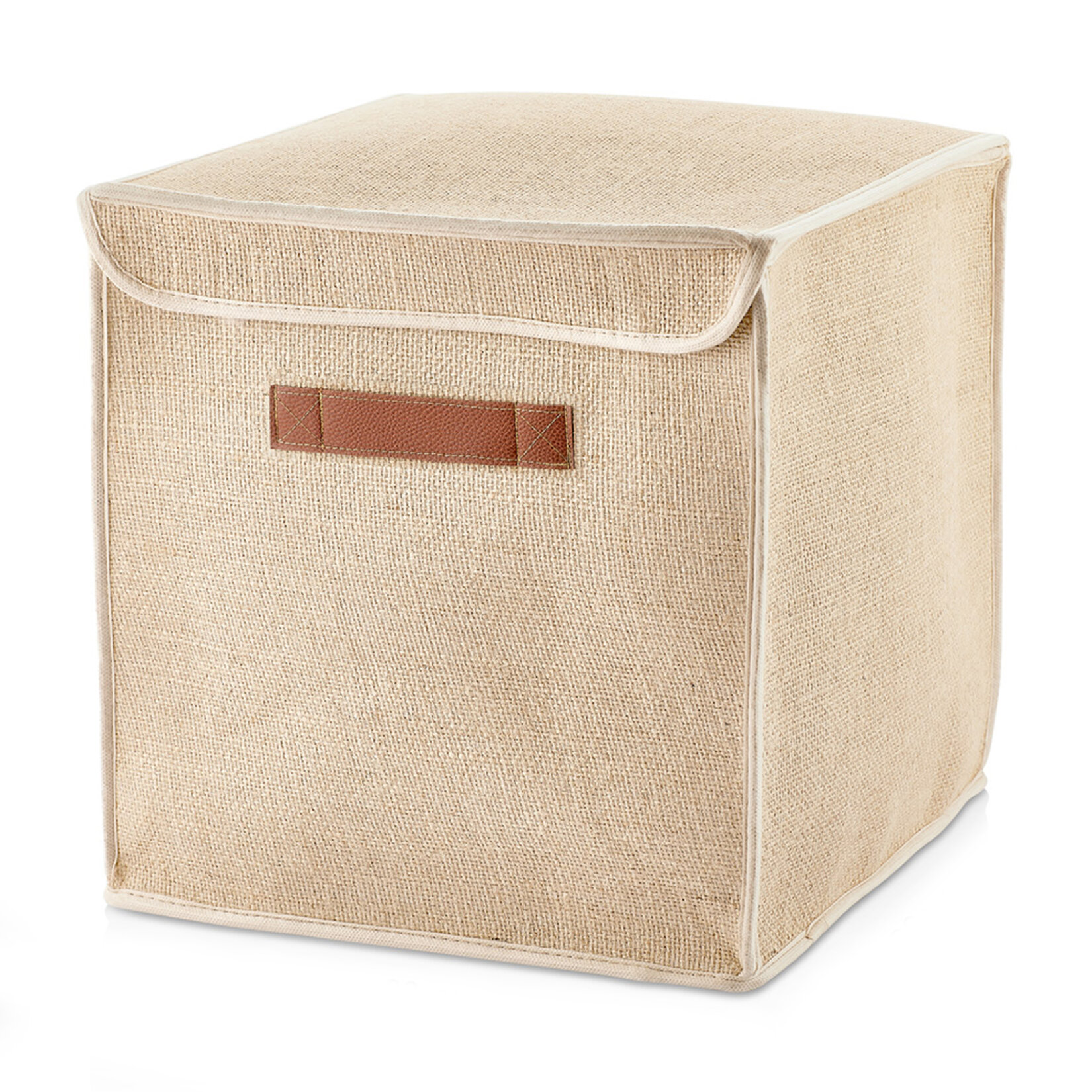 Serstil Jüt Kapaklı Kare Kutu 30X30x30 Cm